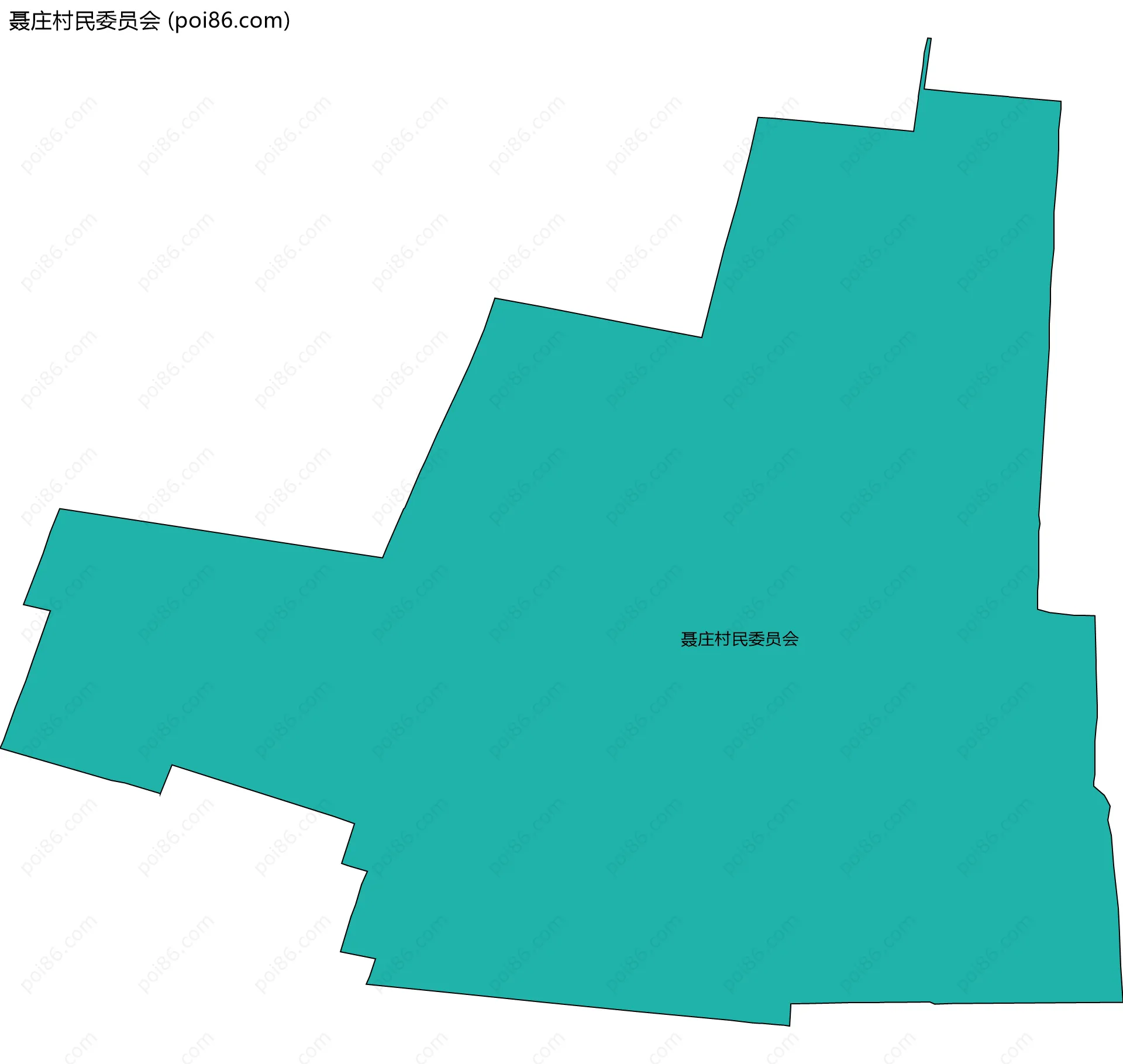 聂庄村民委员会边界地图