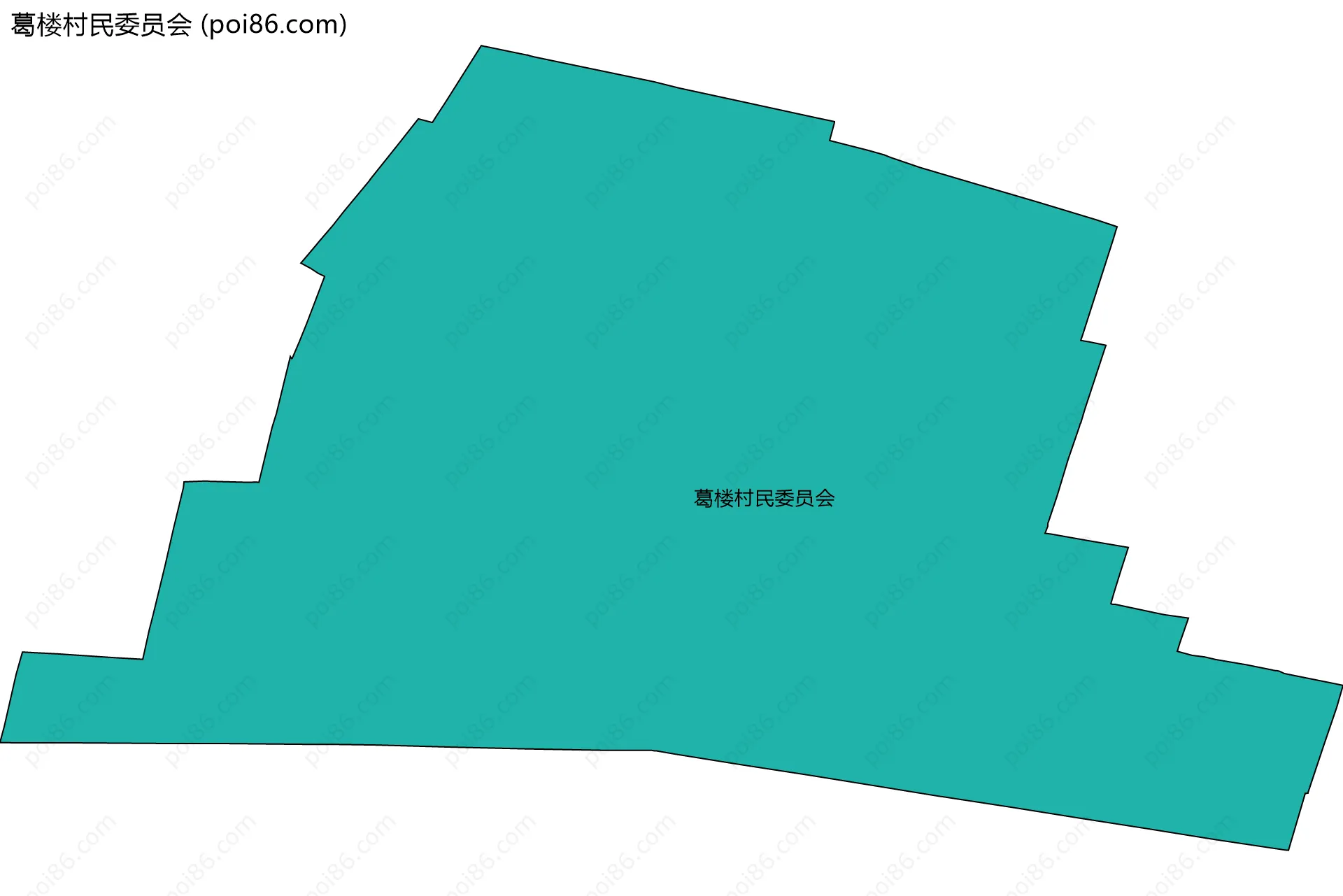 葛楼村民委员会边界地图