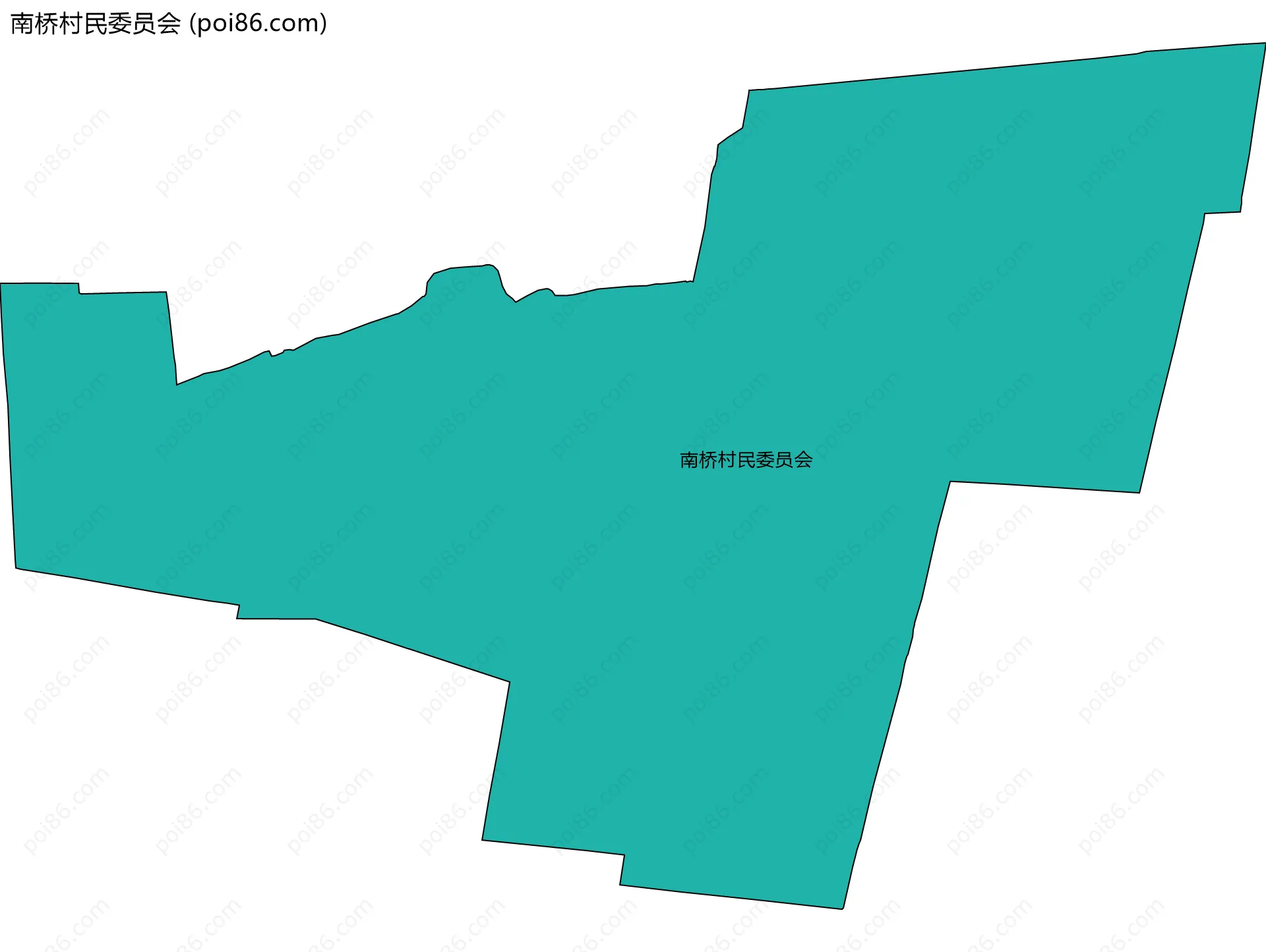 南桥村民委员会边界地图