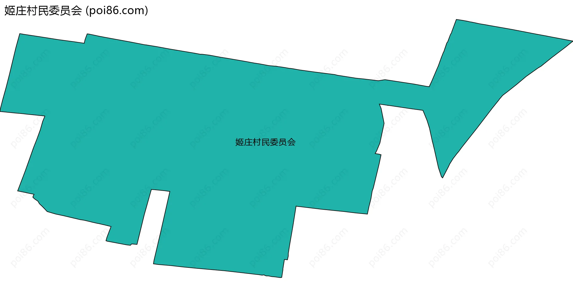 姬庄村民委员会边界地图