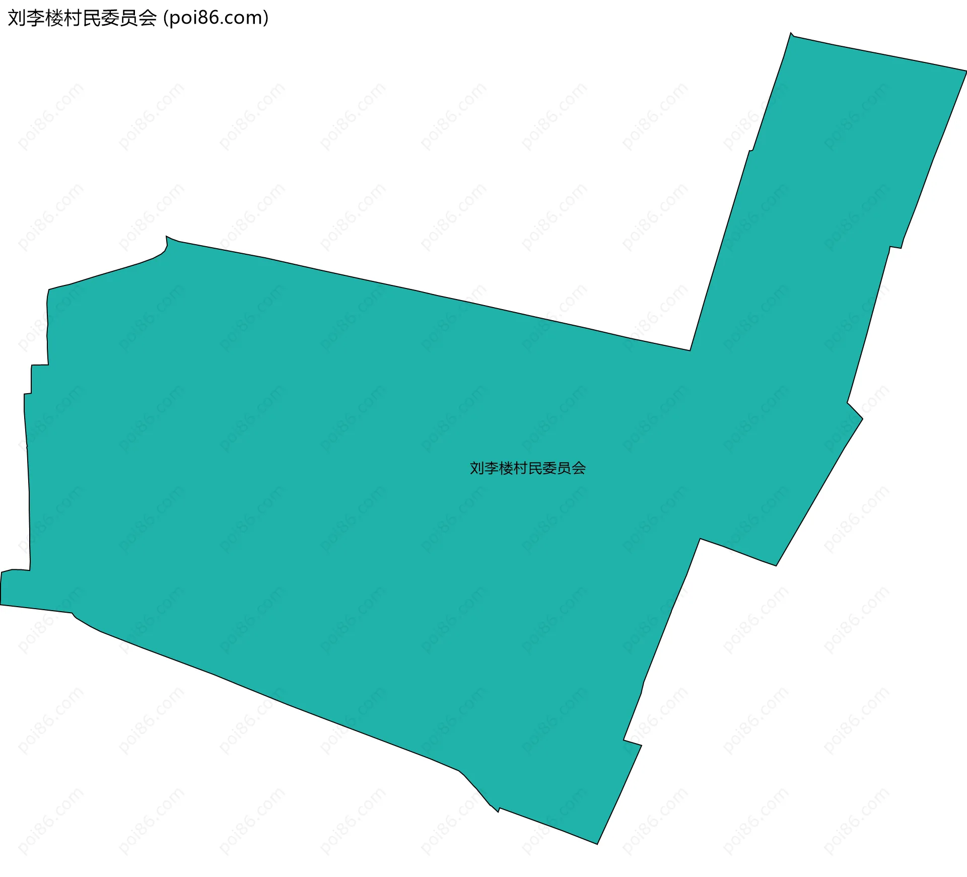 刘李楼村民委员会边界地图