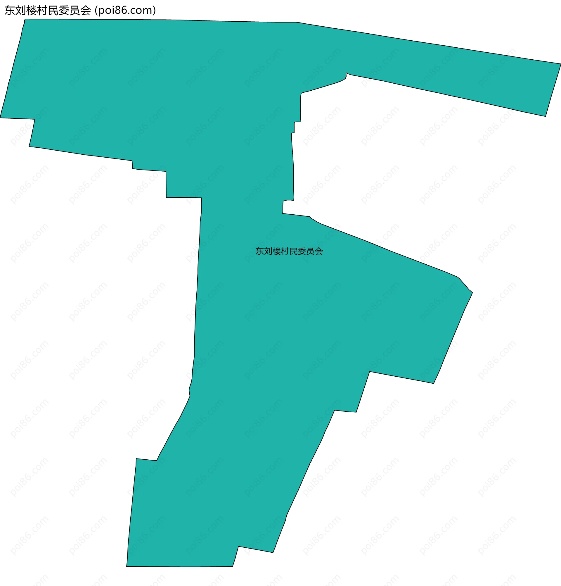 东刘楼村民委员会边界地图