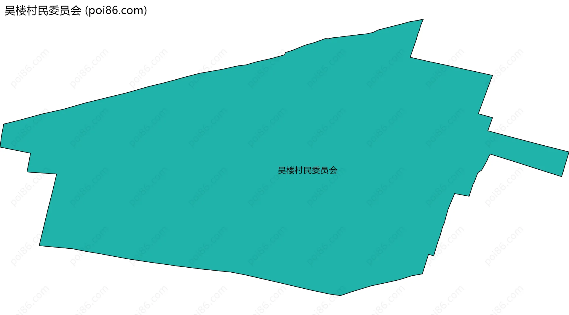 吴楼村民委员会边界地图