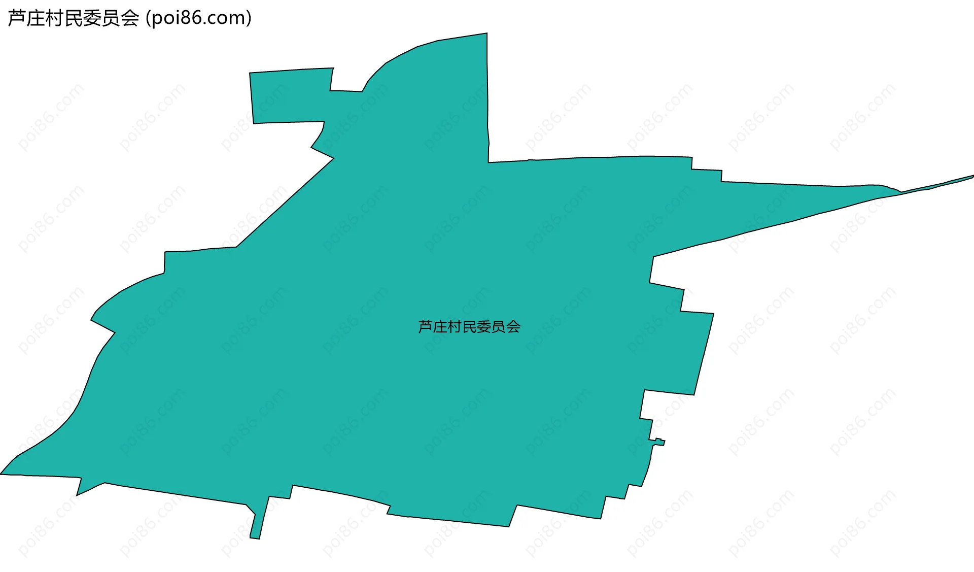 芦庄村民委员会边界地图