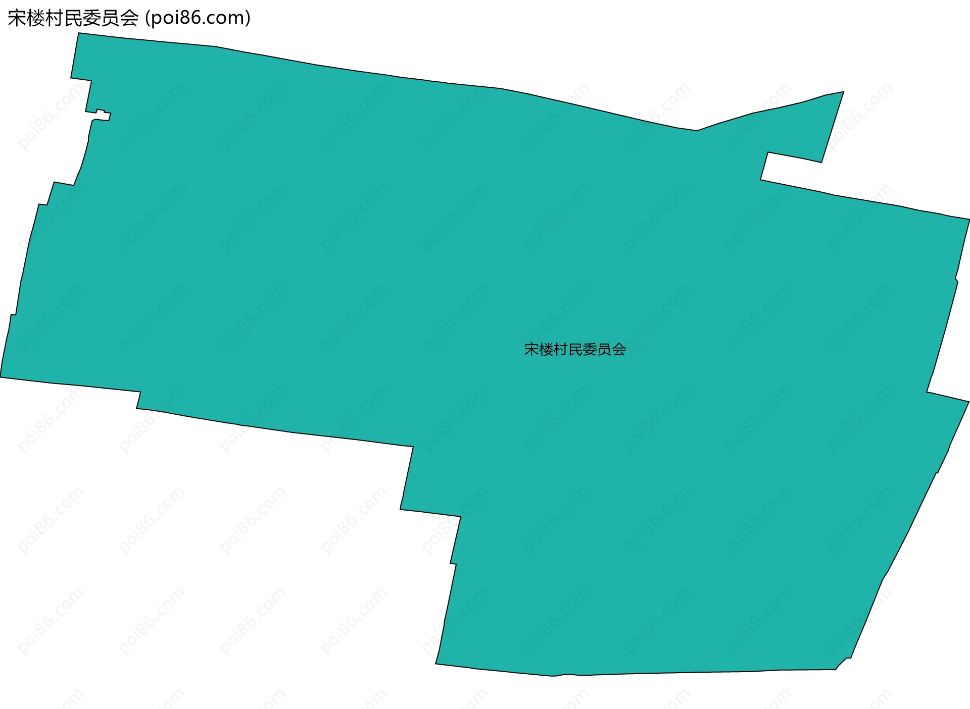 宋楼村民委员会边界地图