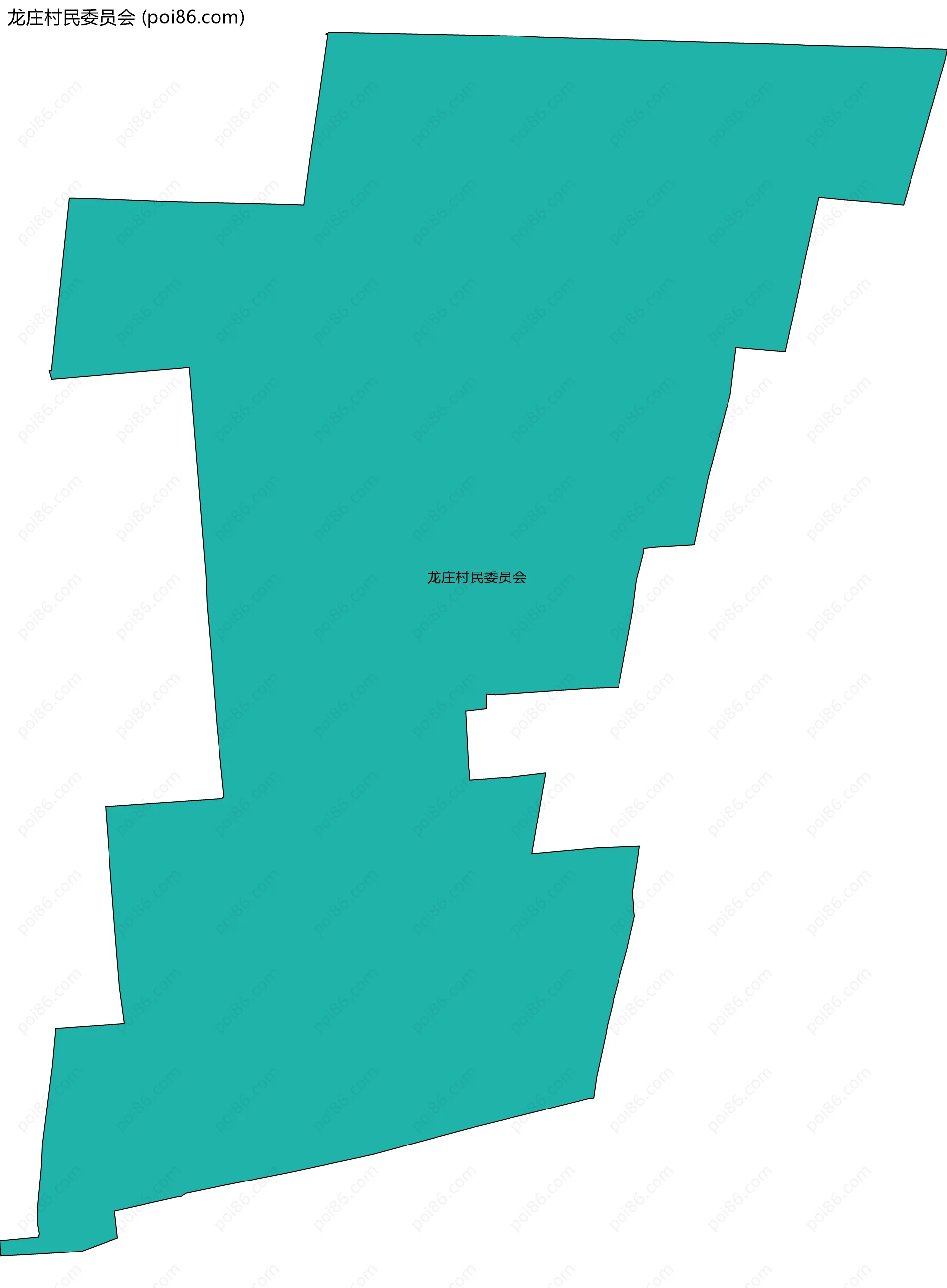 龙庄村民委员会边界地图