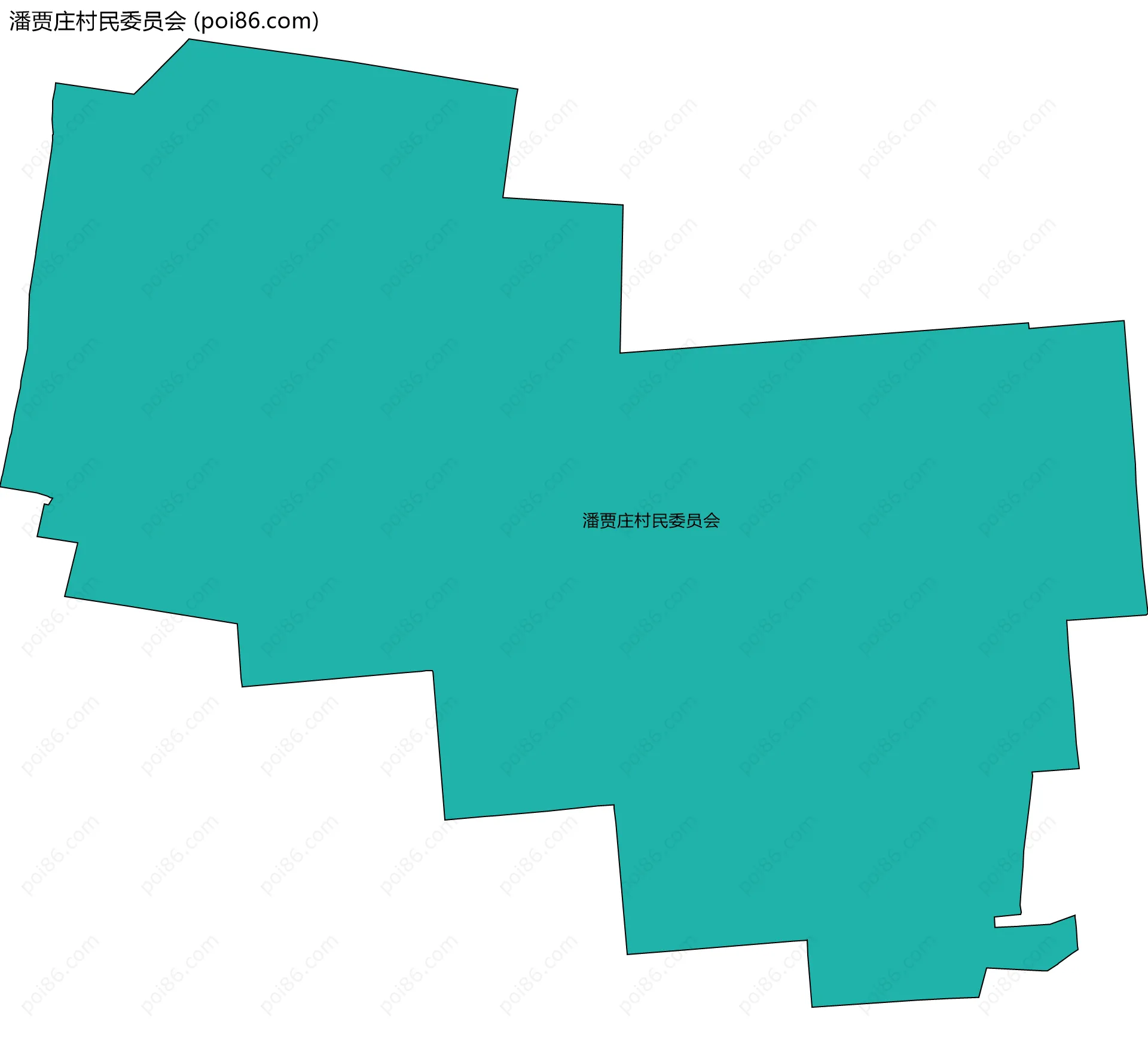 潘贾庄村民委员会边界地图