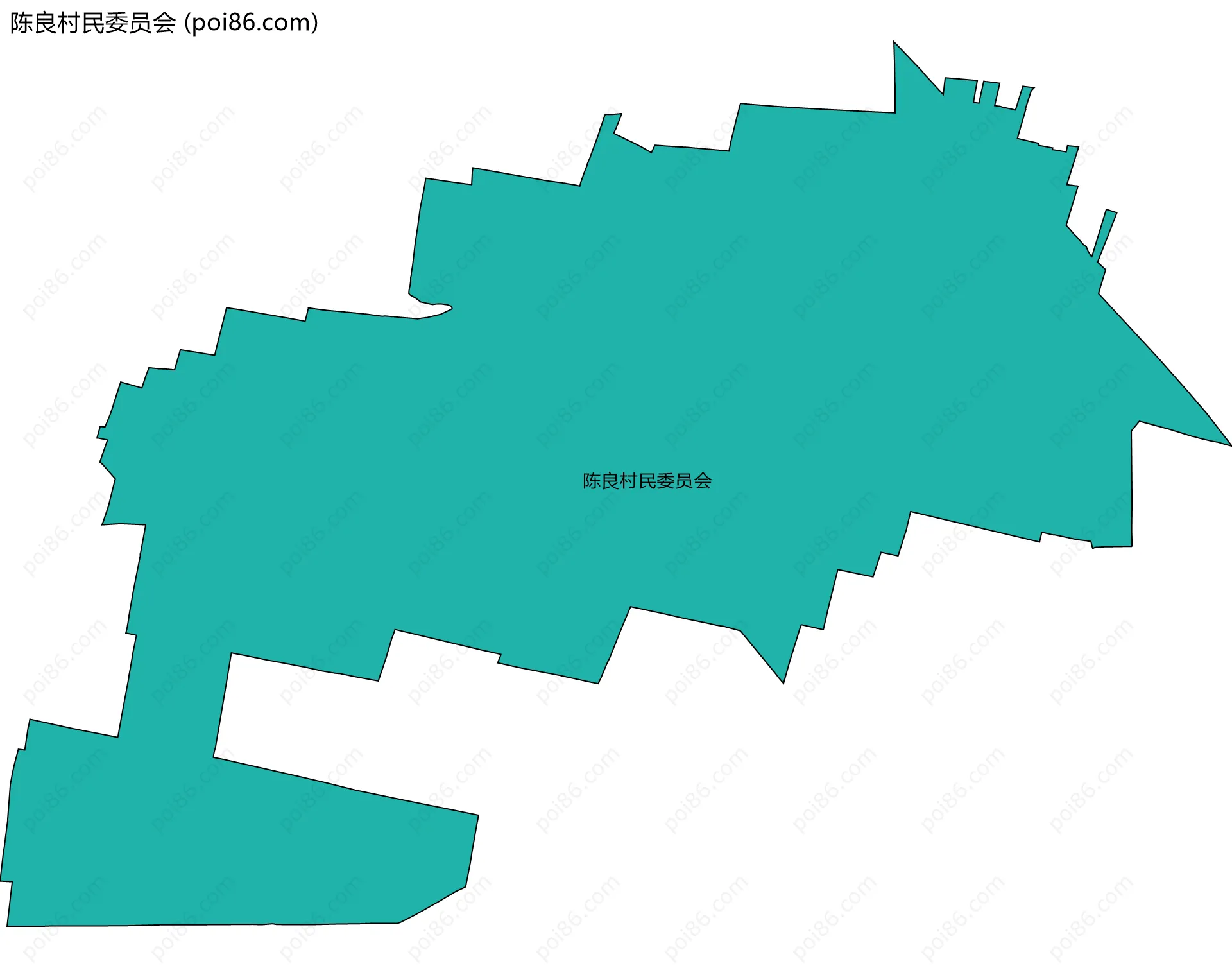 陈良村民委员会边界地图