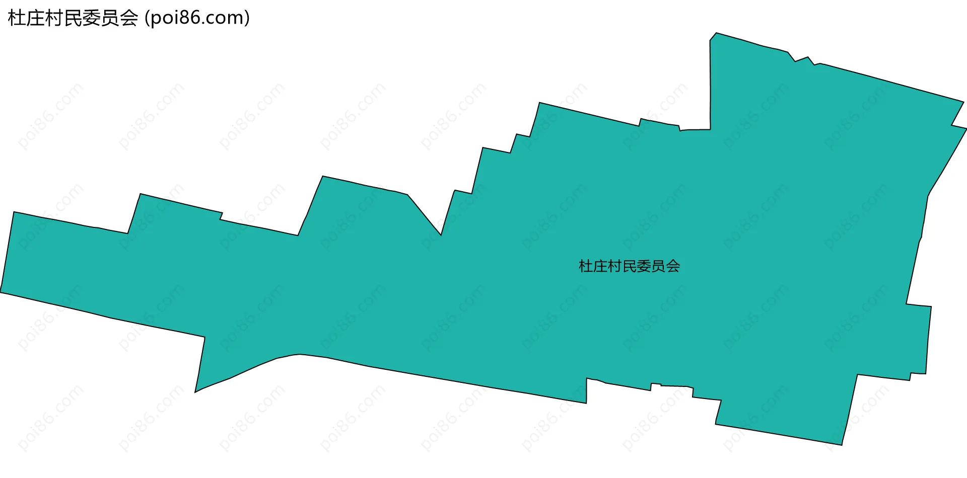 杜庄村民委员会边界地图