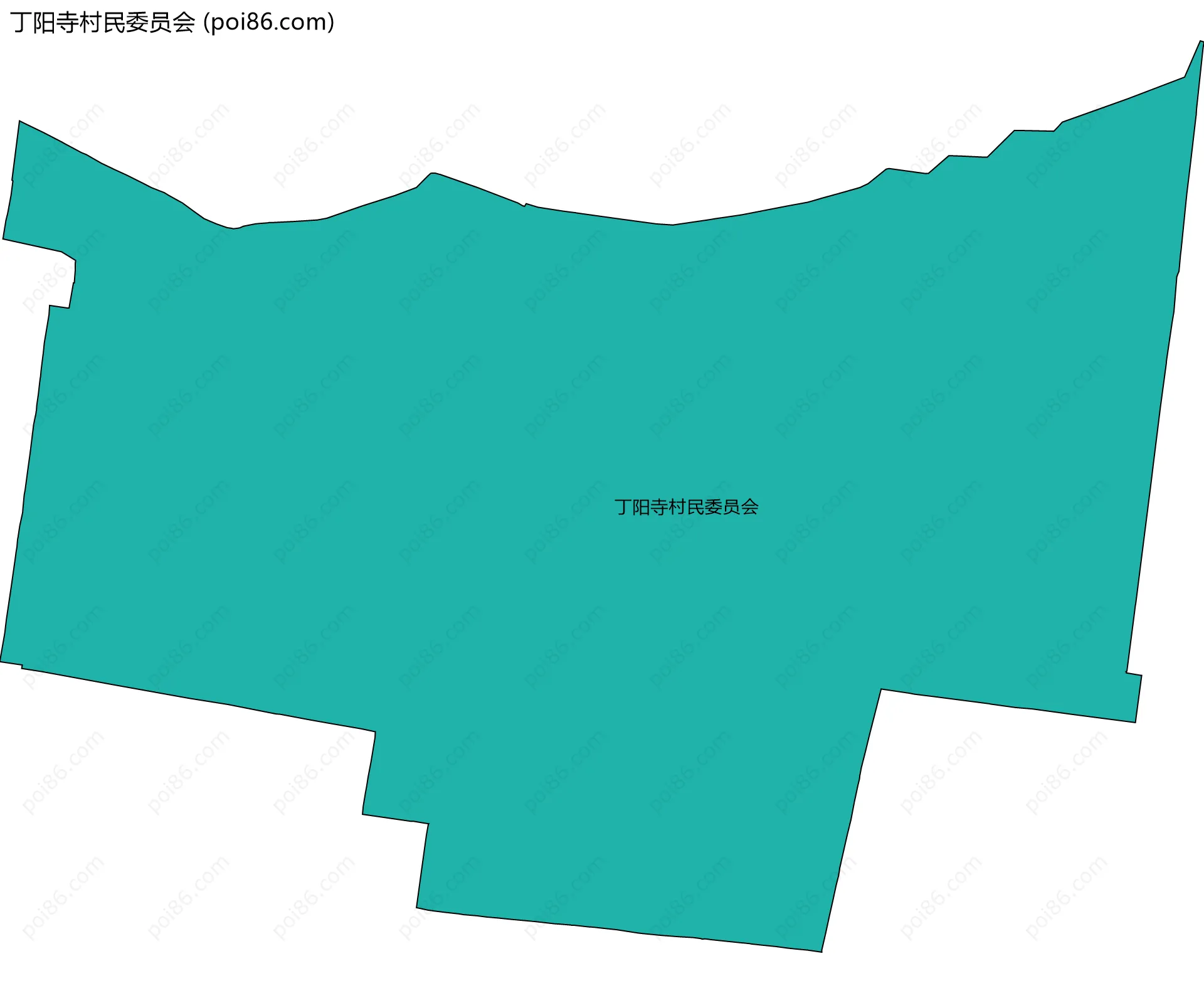 丁阳寺村民委员会边界地图