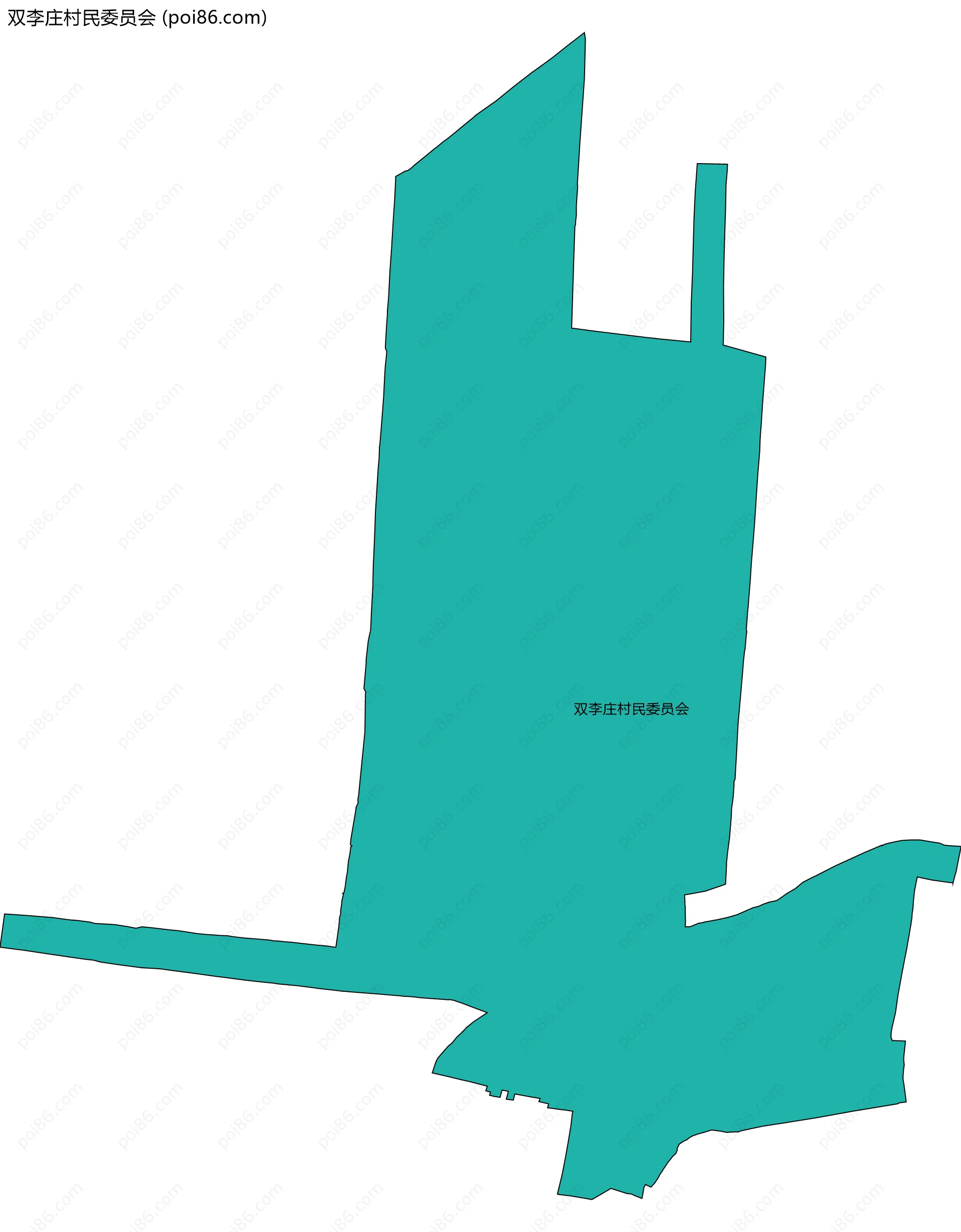 双李庄村民委员会边界地图