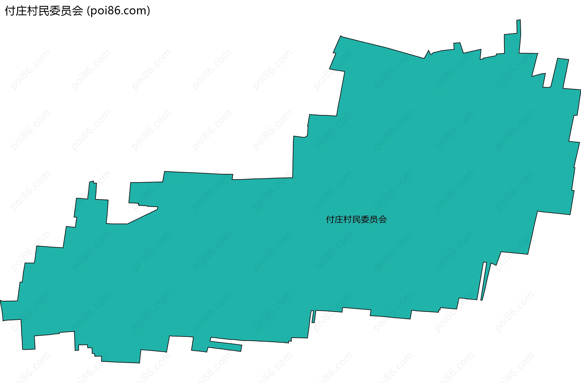 付庄村民委员会边界地图