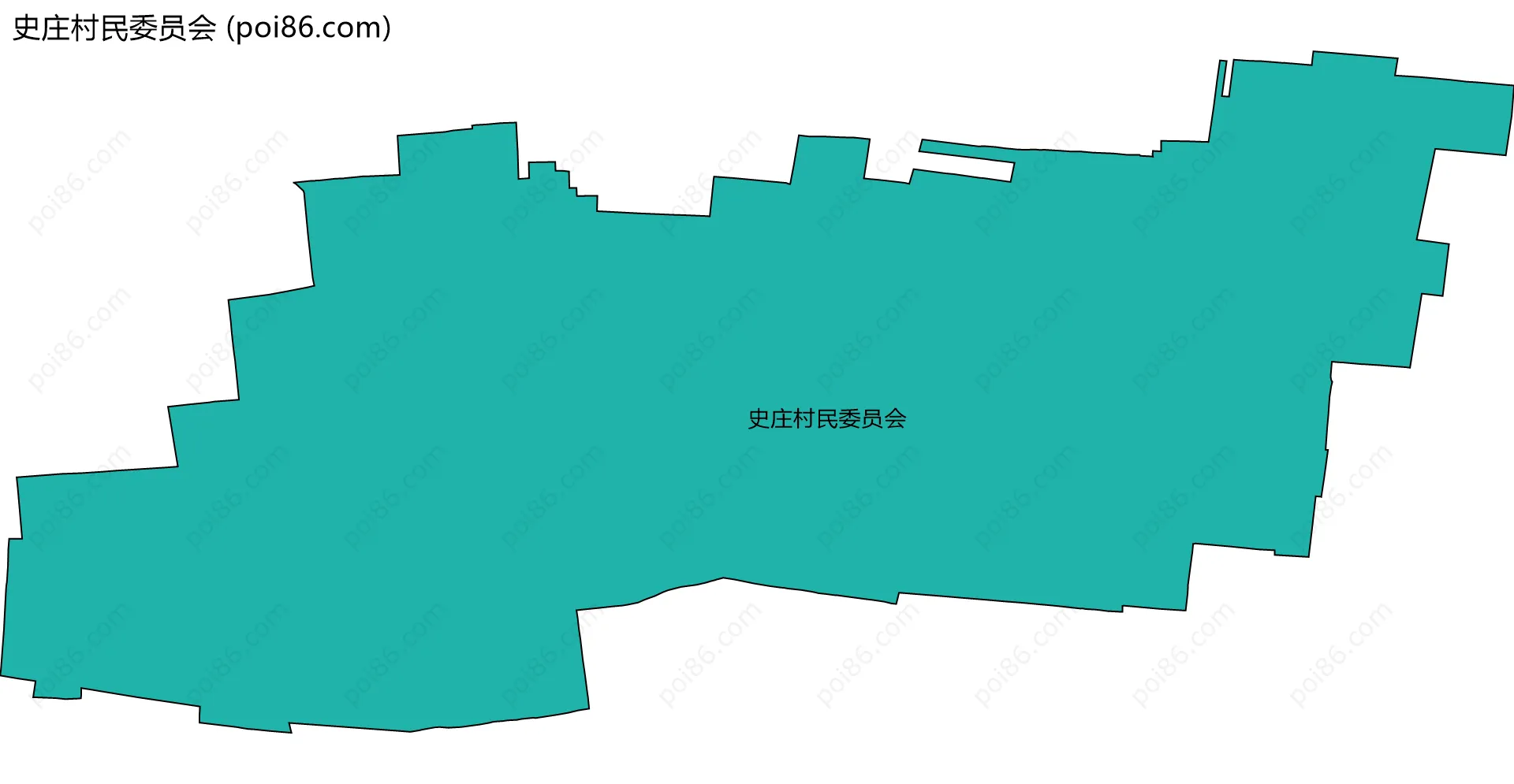 史庄村民委员会边界地图