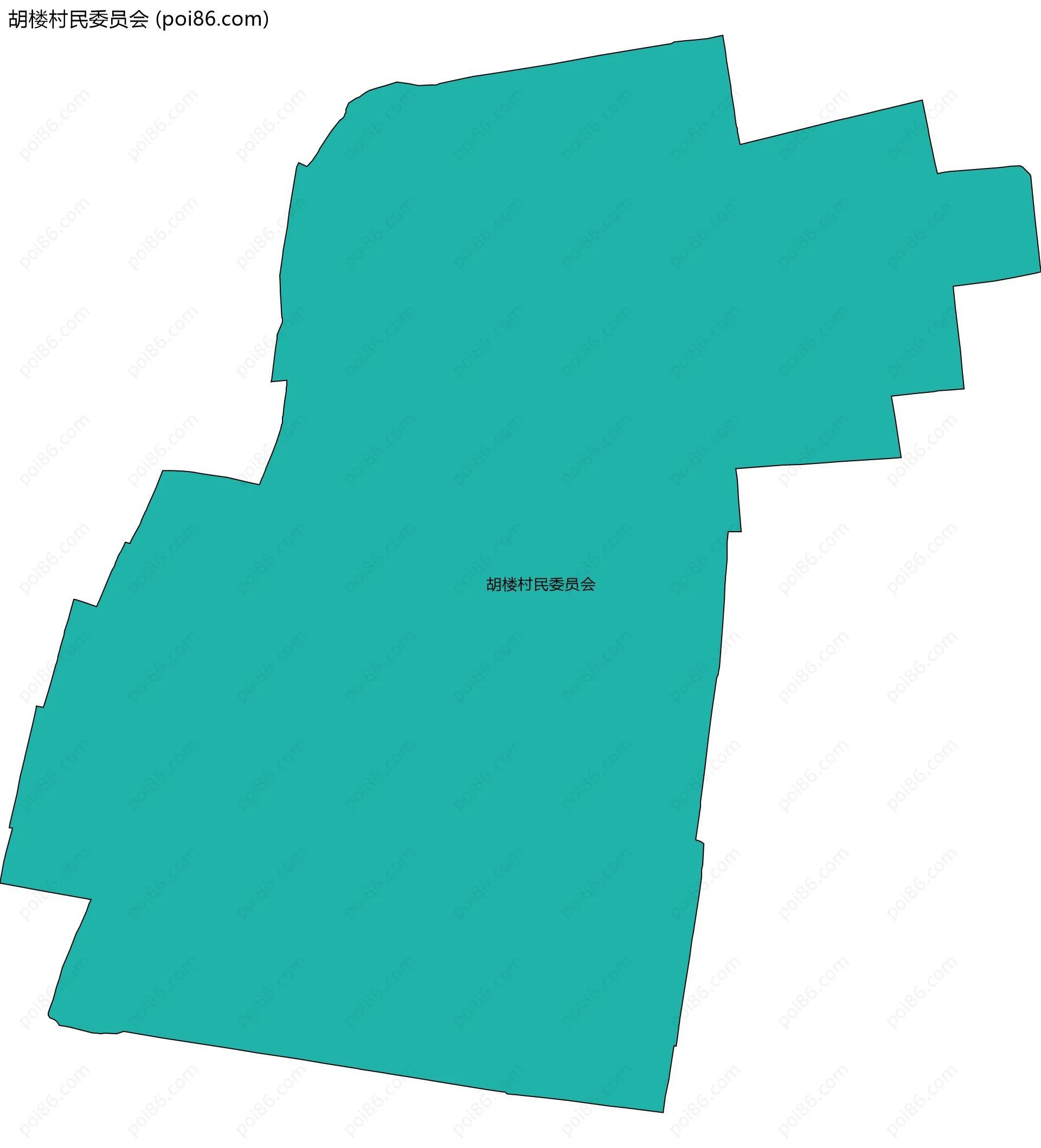 胡楼村民委员会边界地图