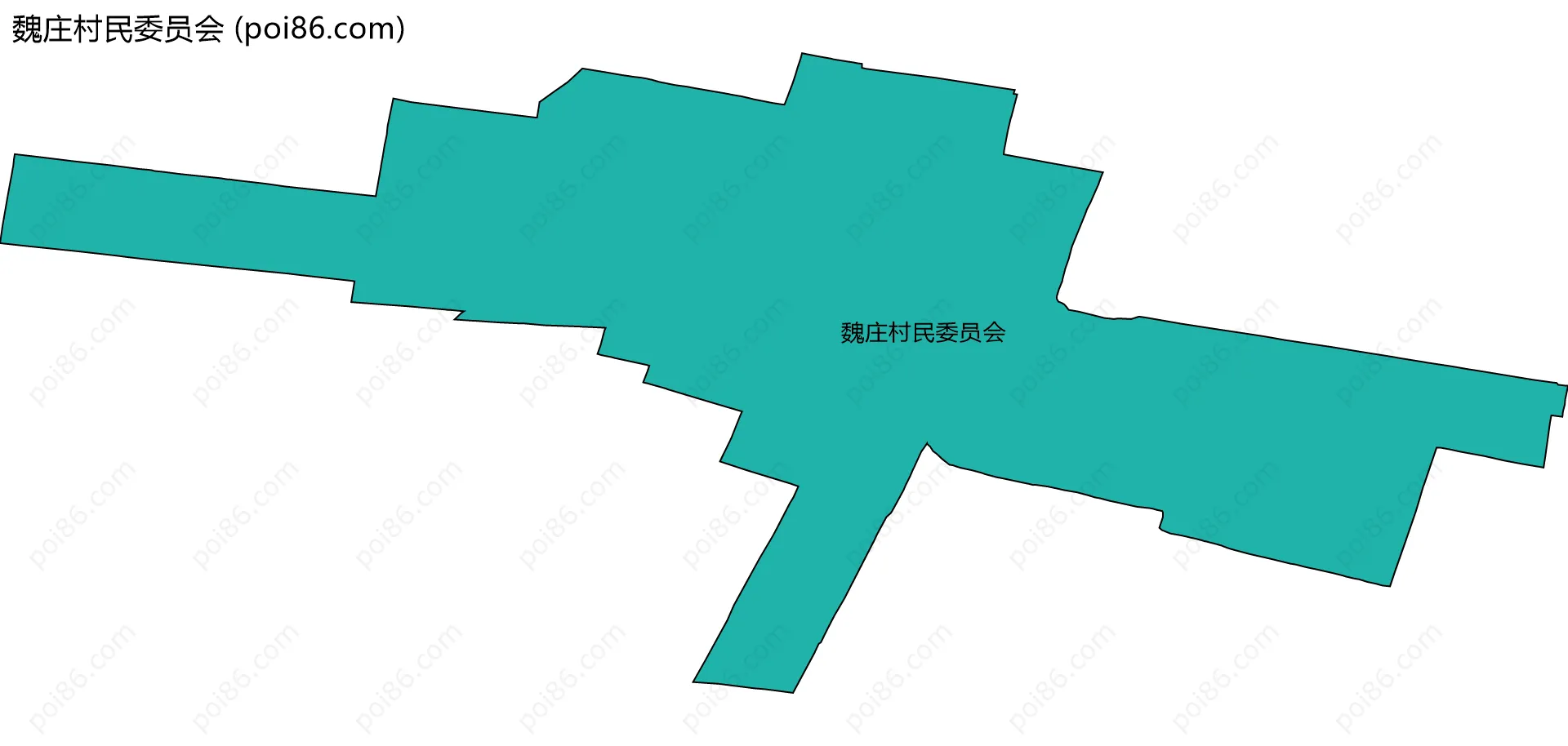 魏庄村民委员会边界地图