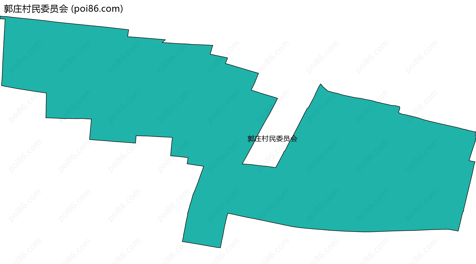 郭庄村民委员会边界地图