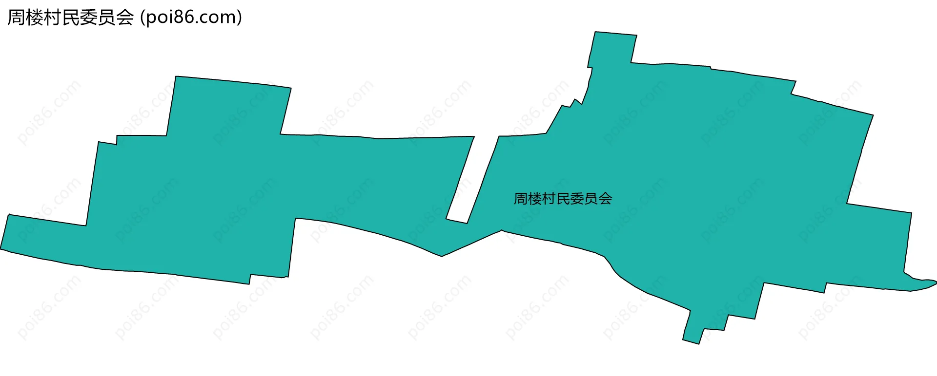 周楼村民委员会边界地图