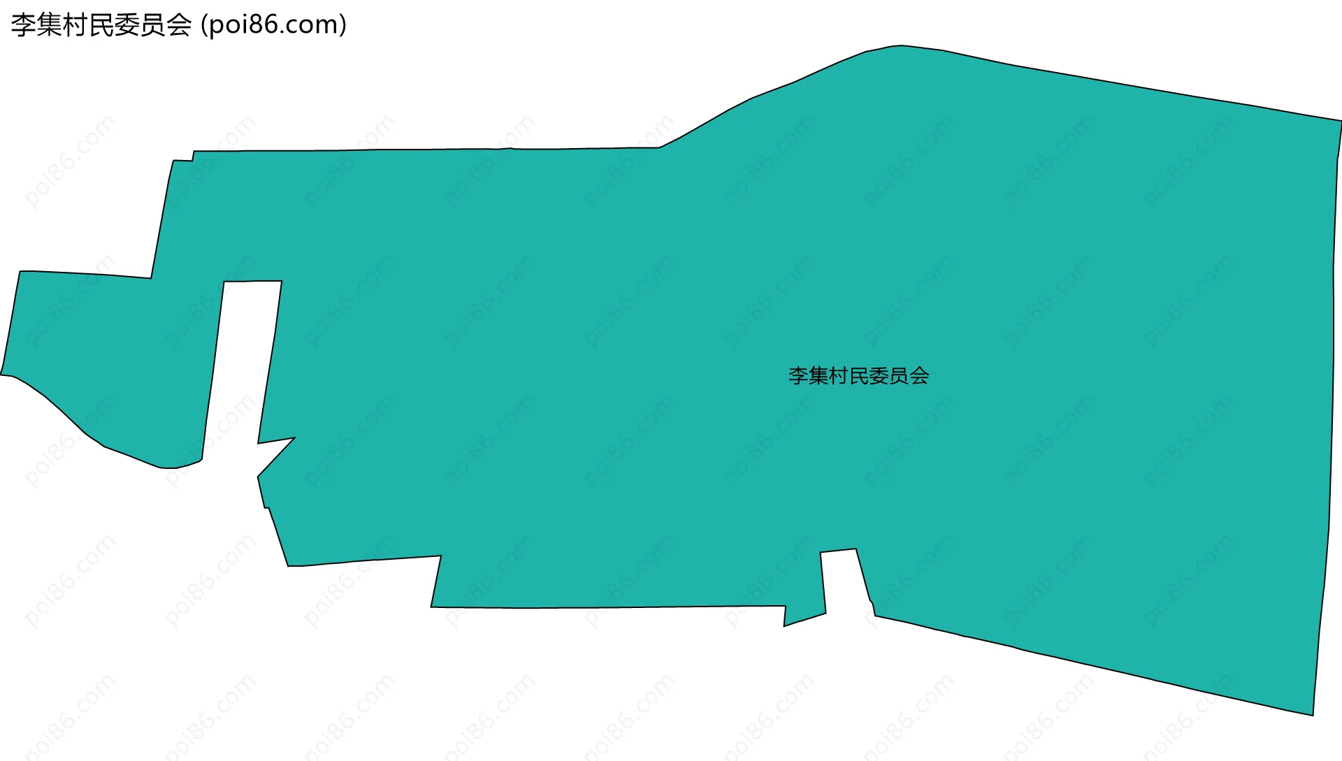 李集村民委员会边界地图
