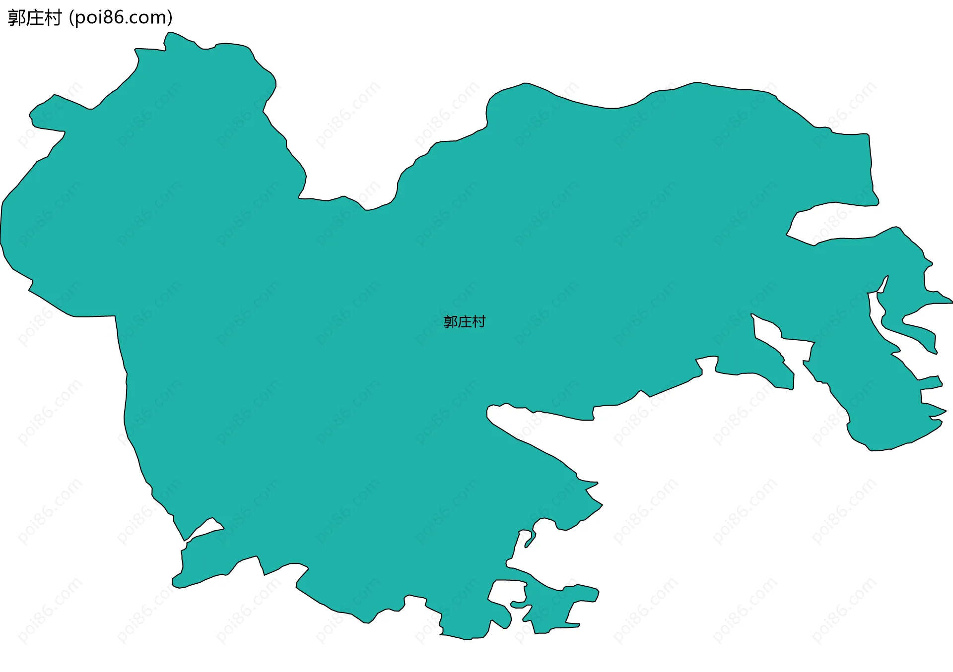 郭庄村边界地图