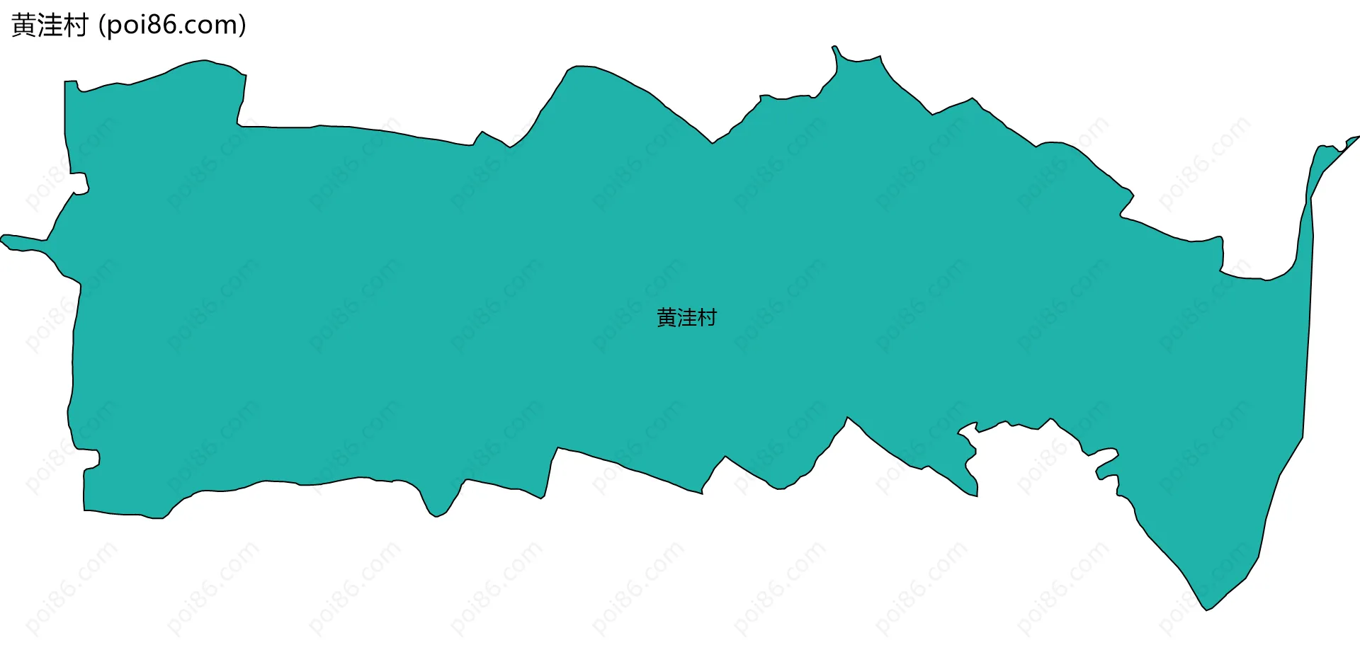 黄洼村边界地图