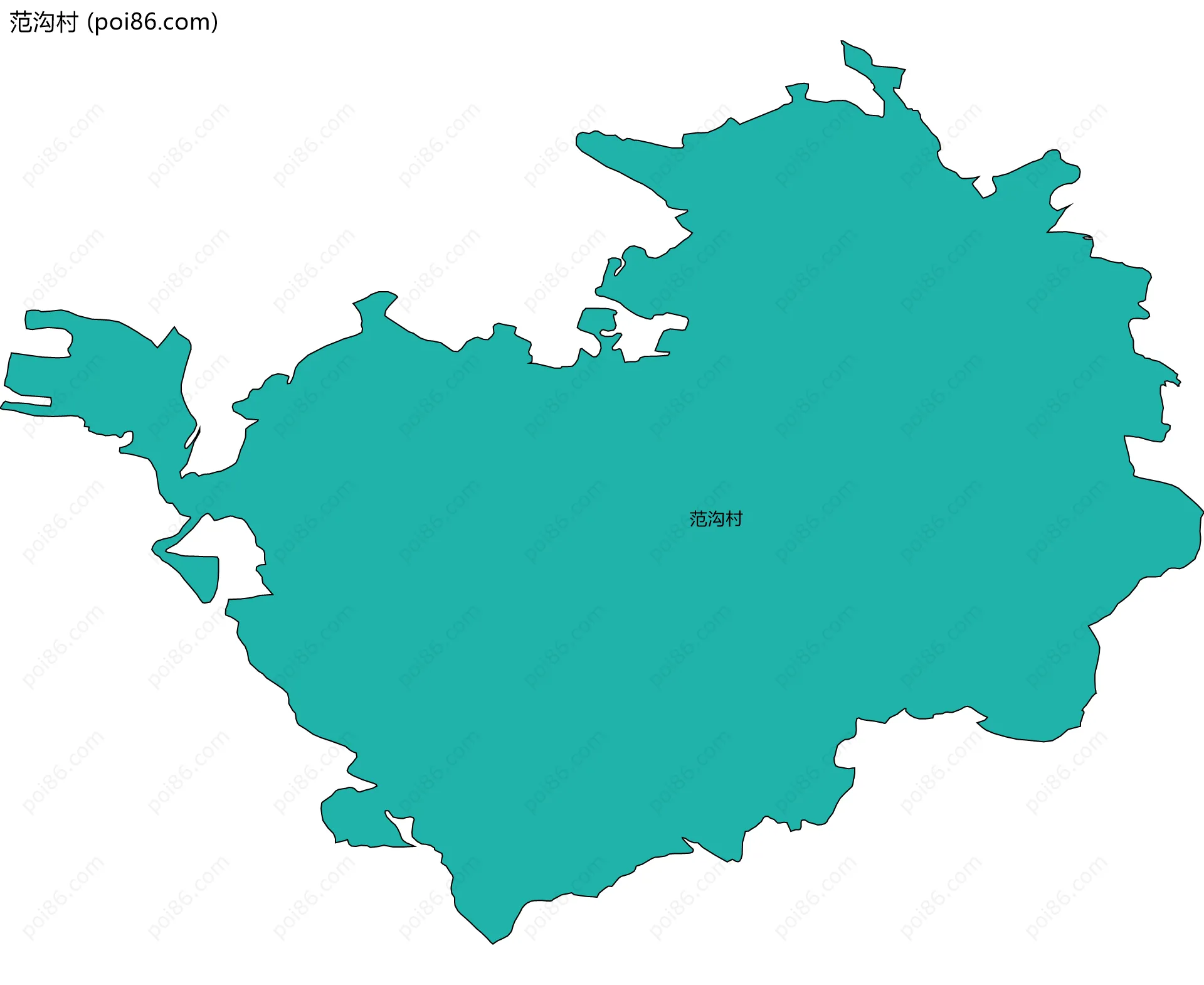 范沟村边界地图