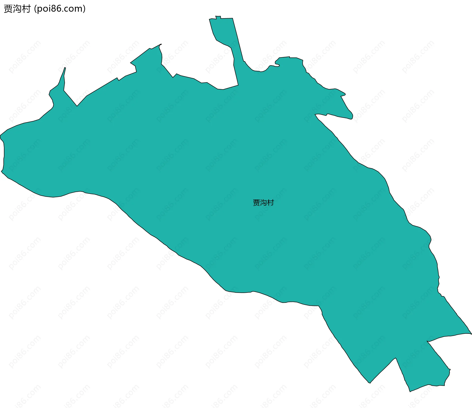 贾沟村边界地图