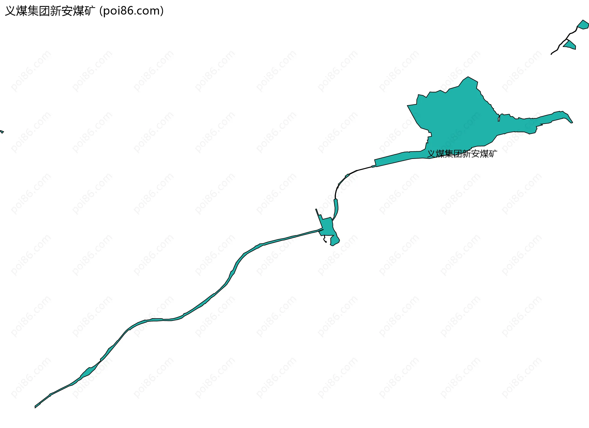 义煤集团新安煤矿边界地图