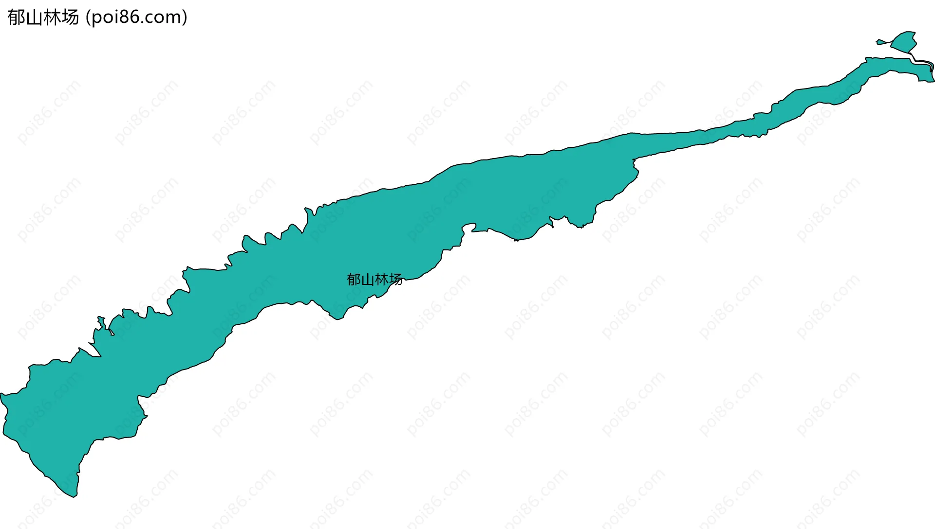 郁山林场边界地图