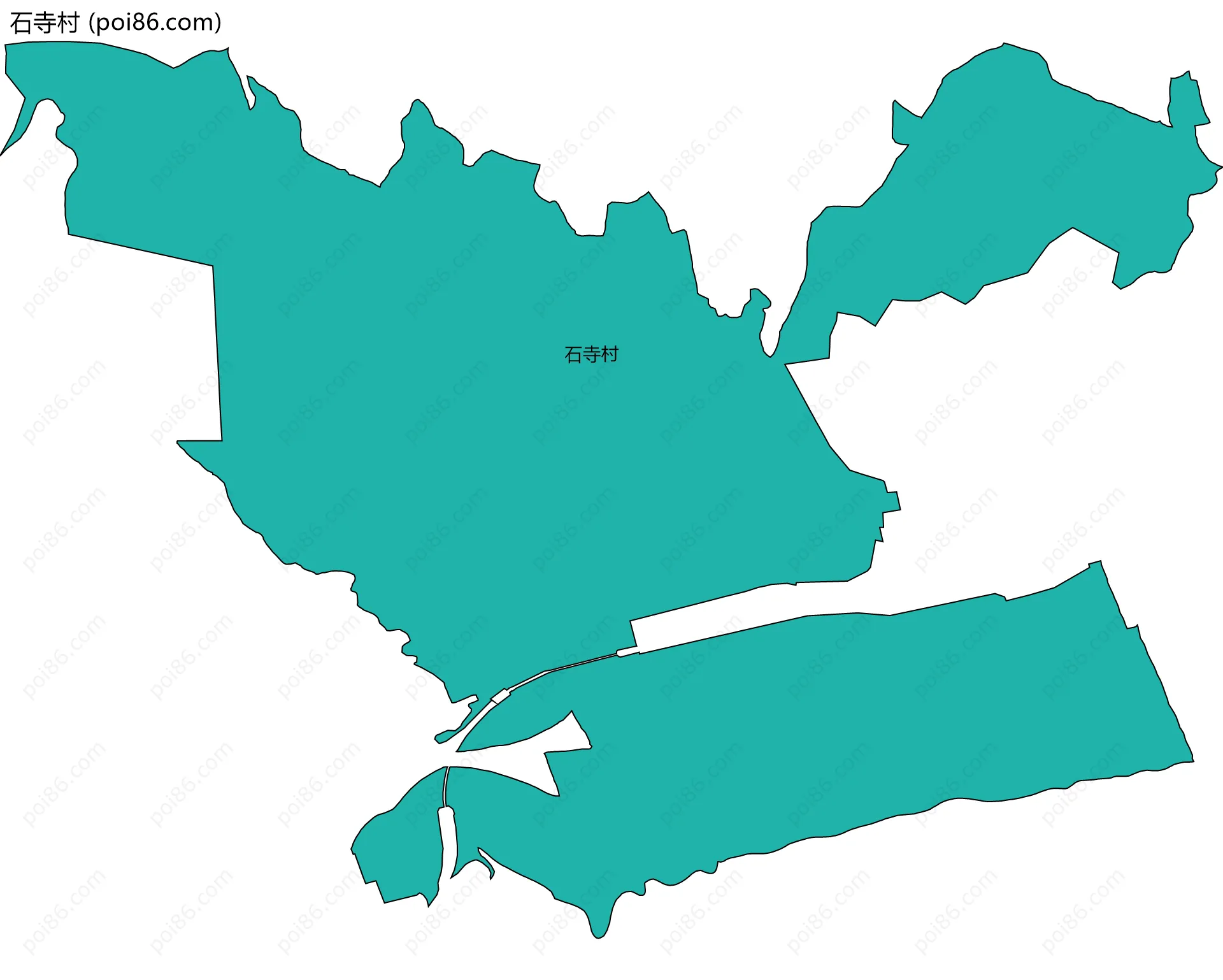 石寺村边界地图