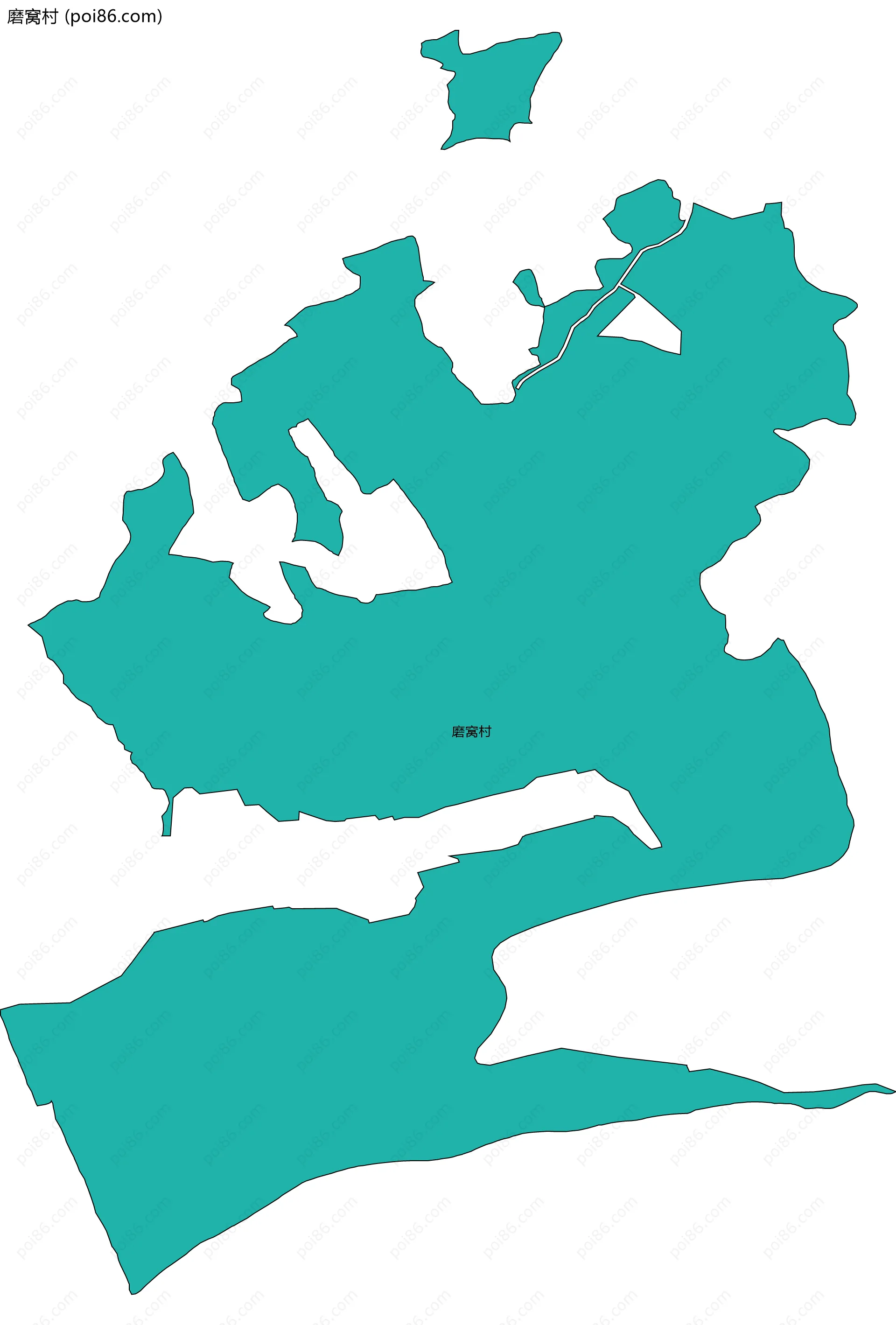 磨窝村边界地图