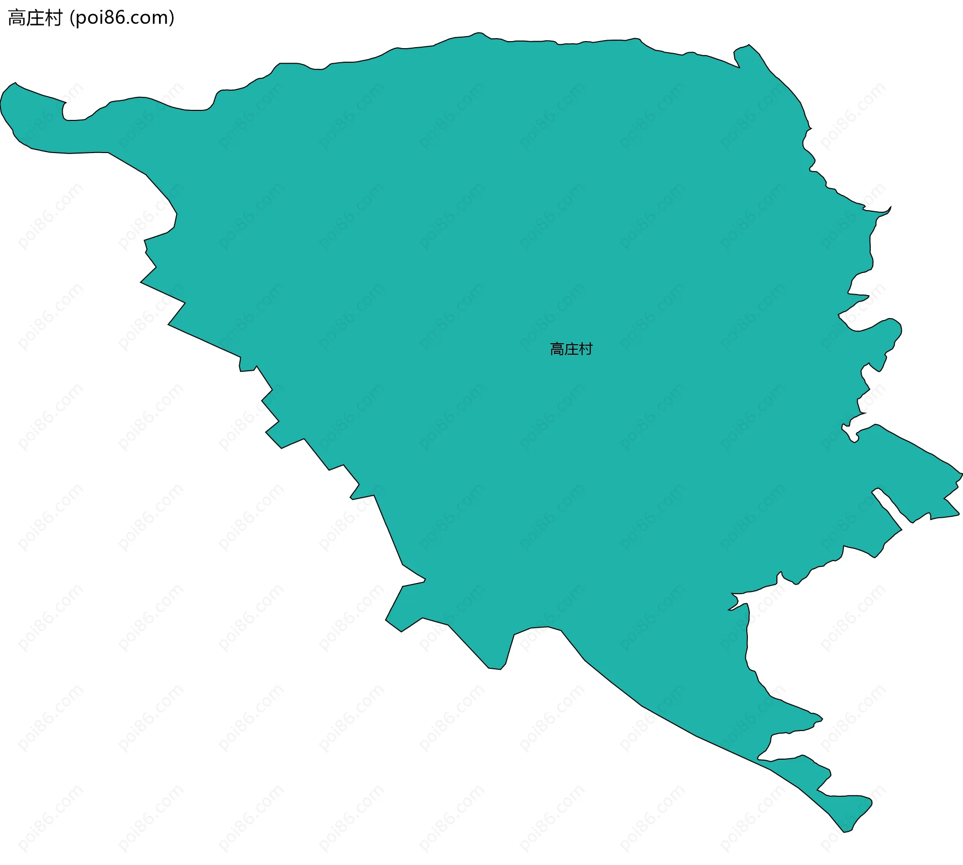 高庄村边界地图