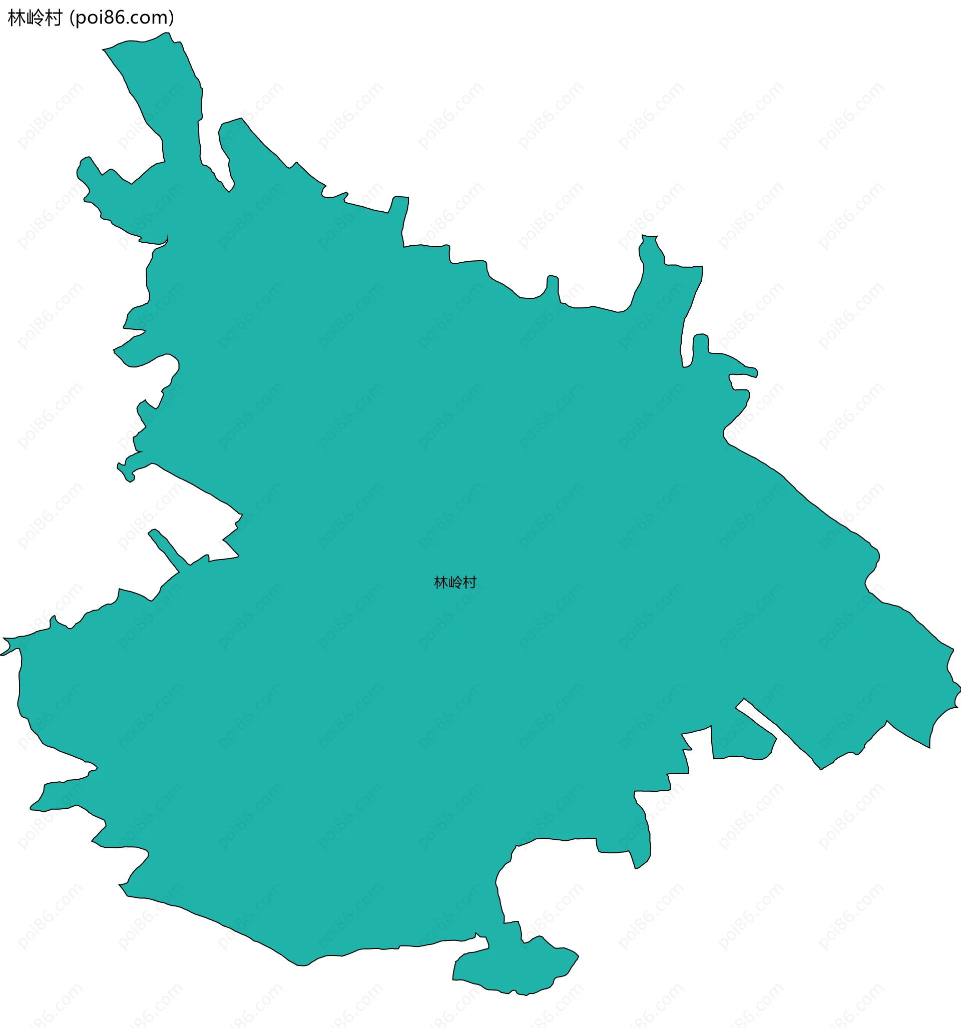 林岭村边界地图