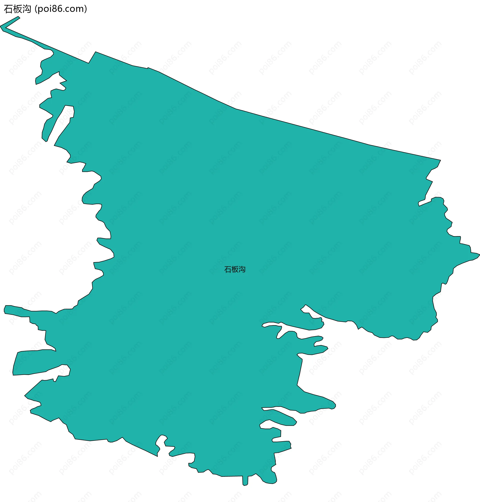 石板沟边界地图