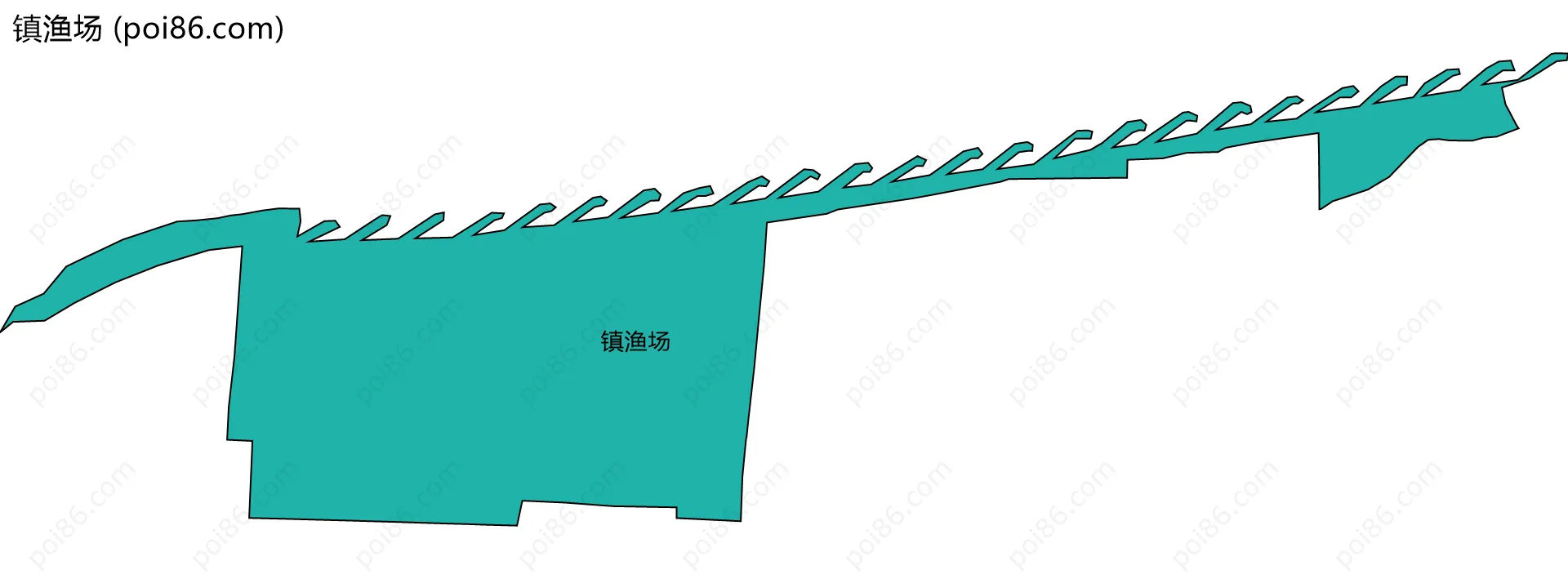 镇渔场边界地图