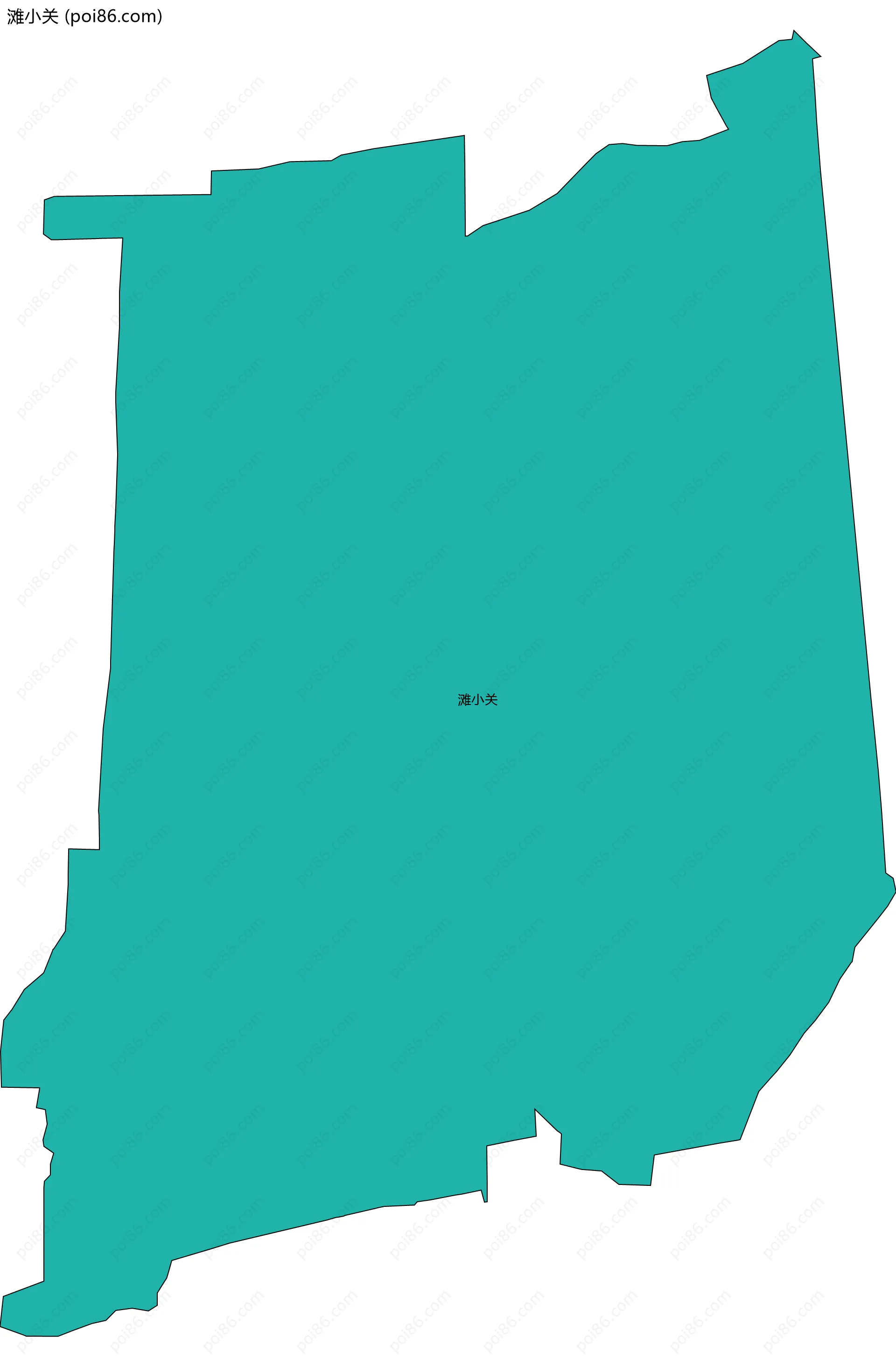 滩小关边界地图