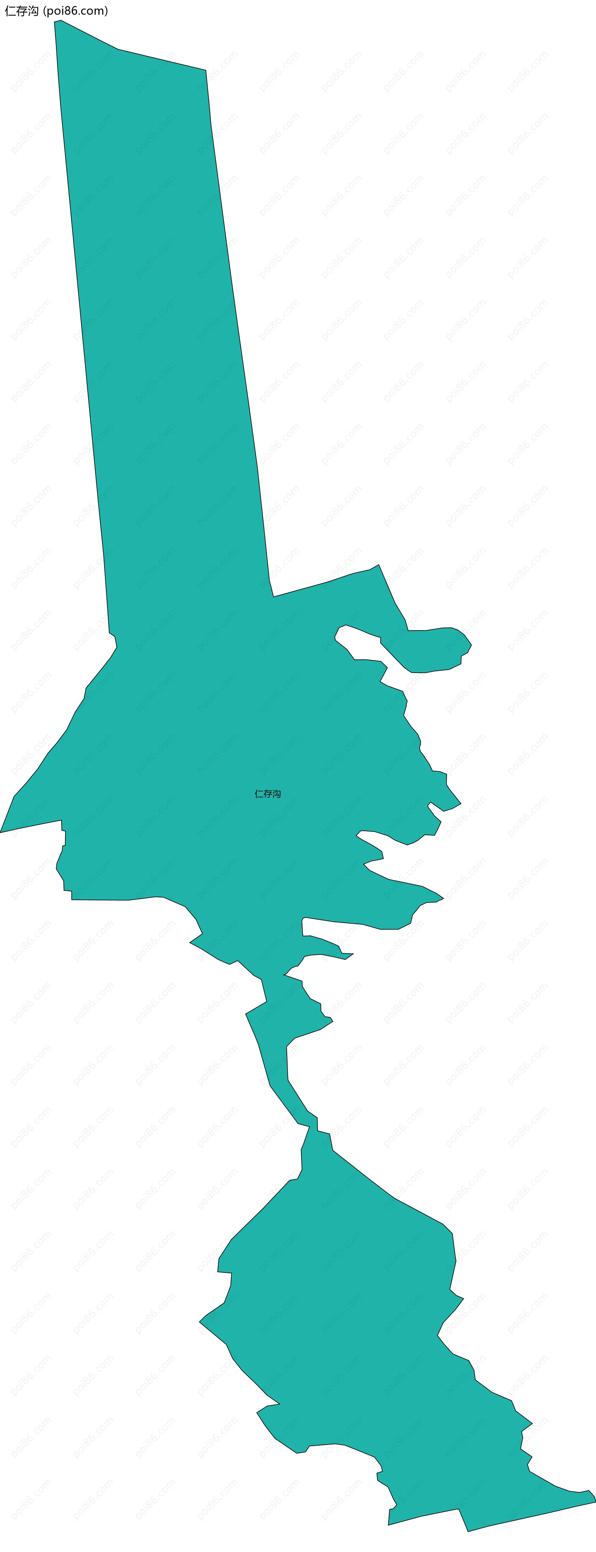 仁存沟边界地图