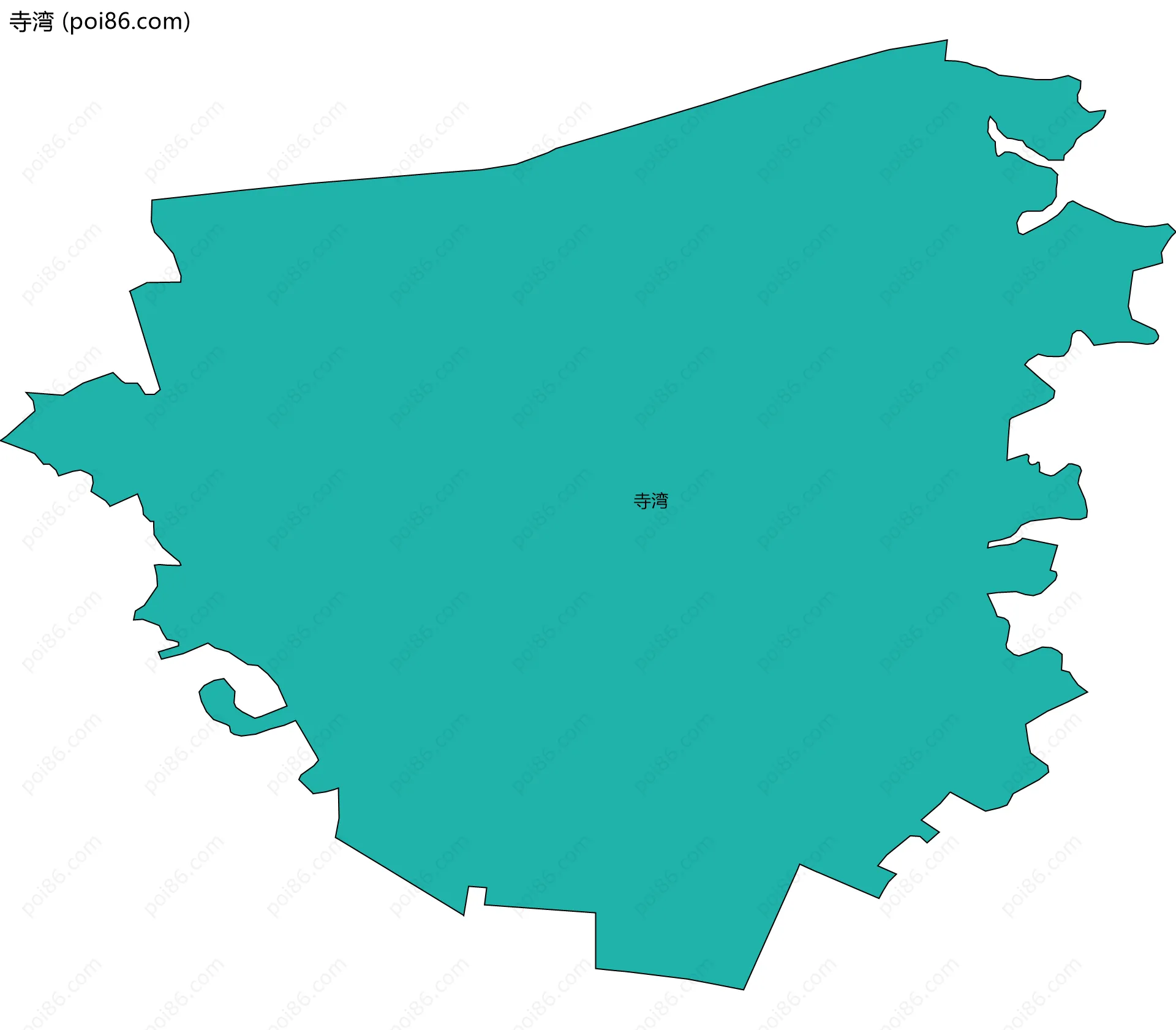 寺湾边界地图