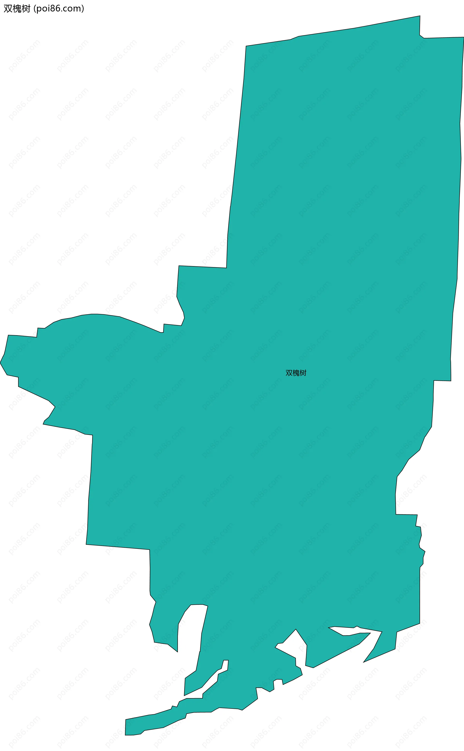 双槐树边界地图