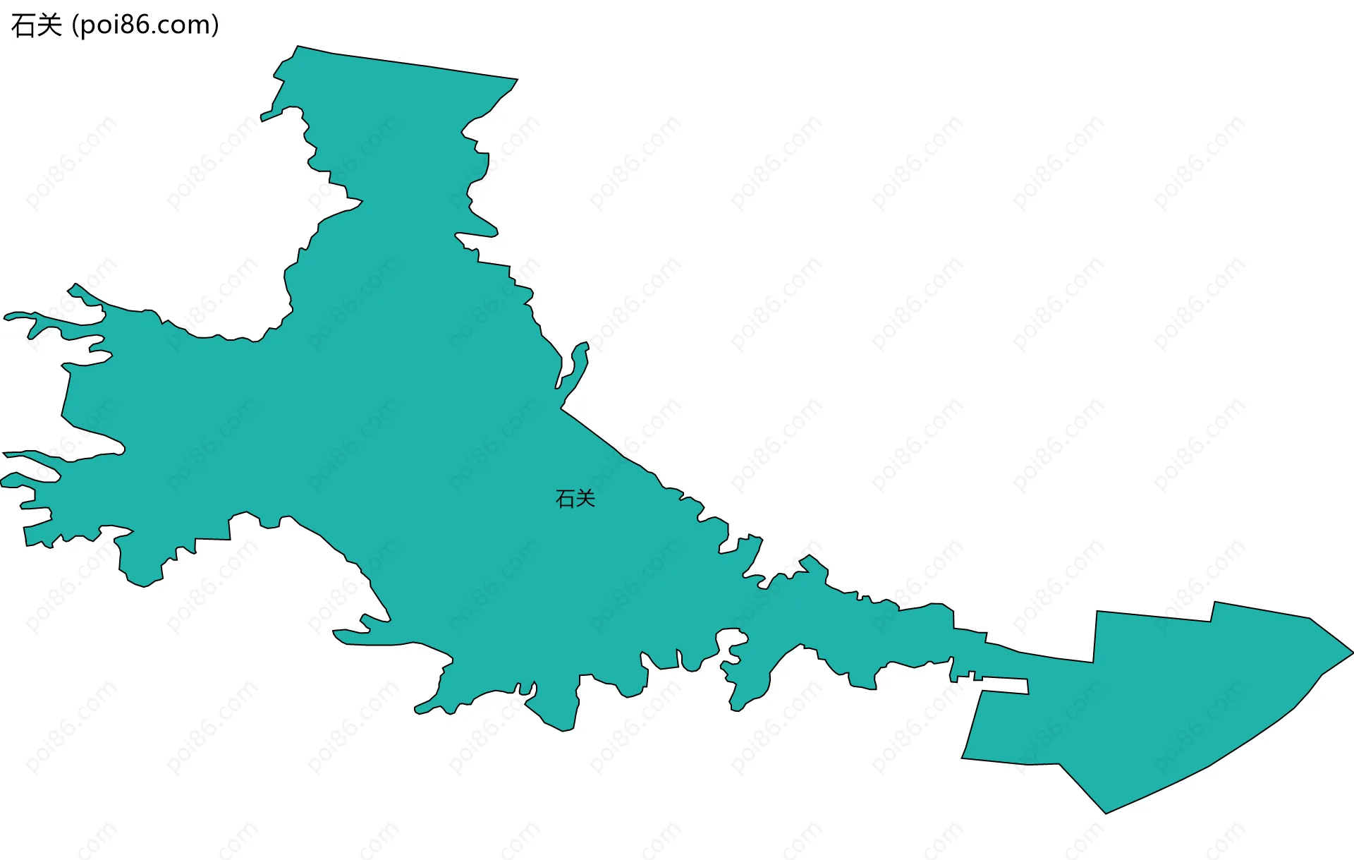 石关边界地图