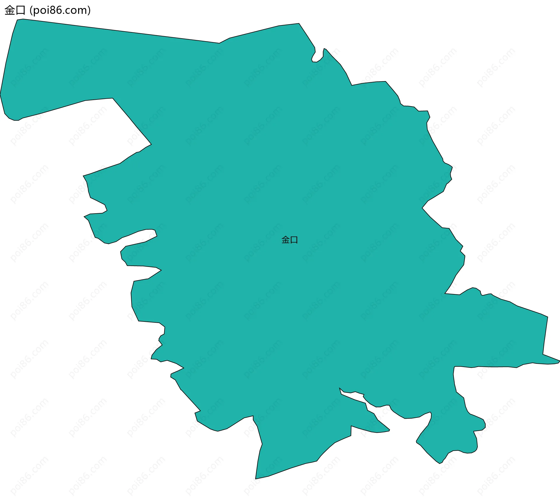 金口边界地图