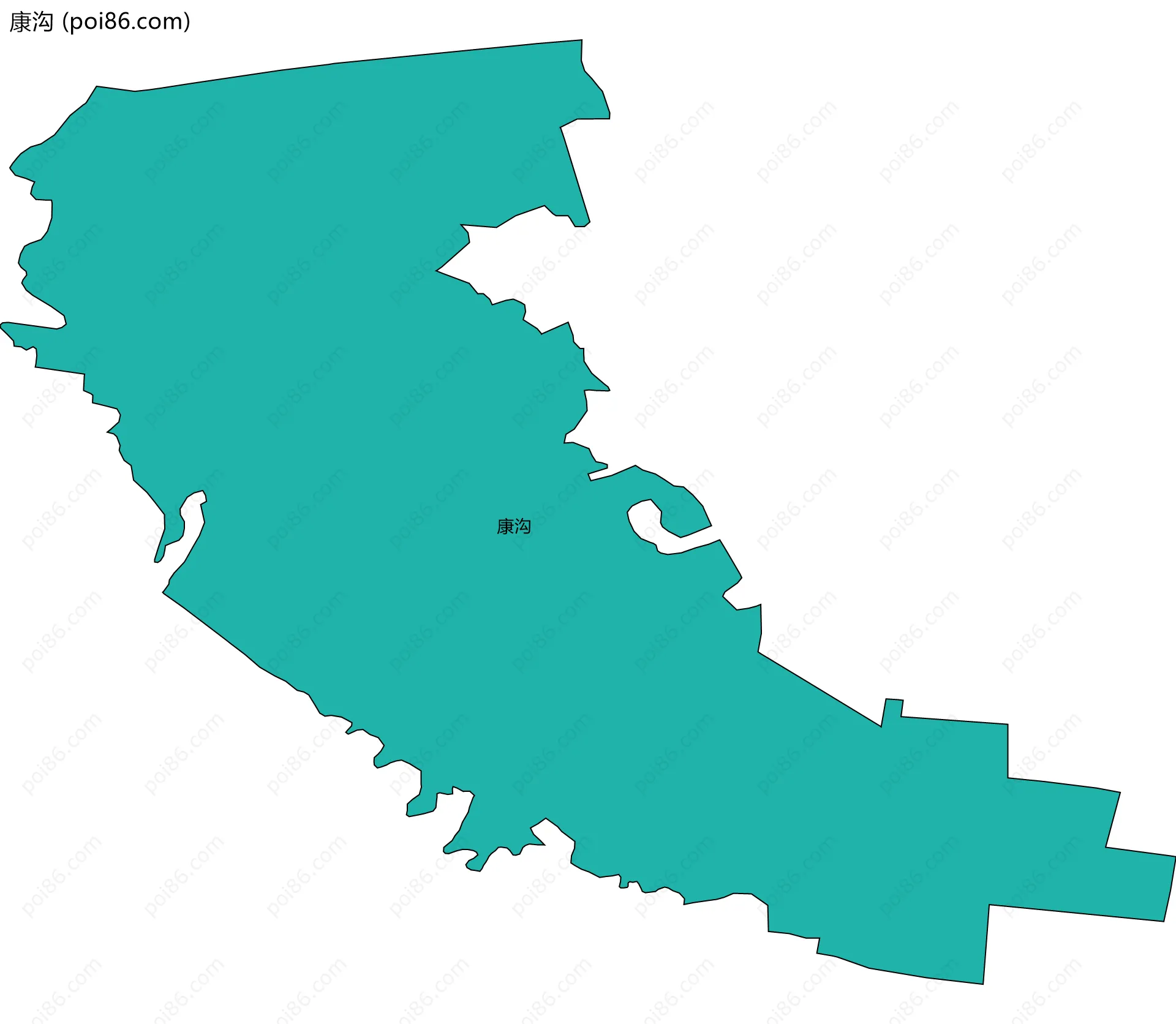 康沟边界地图