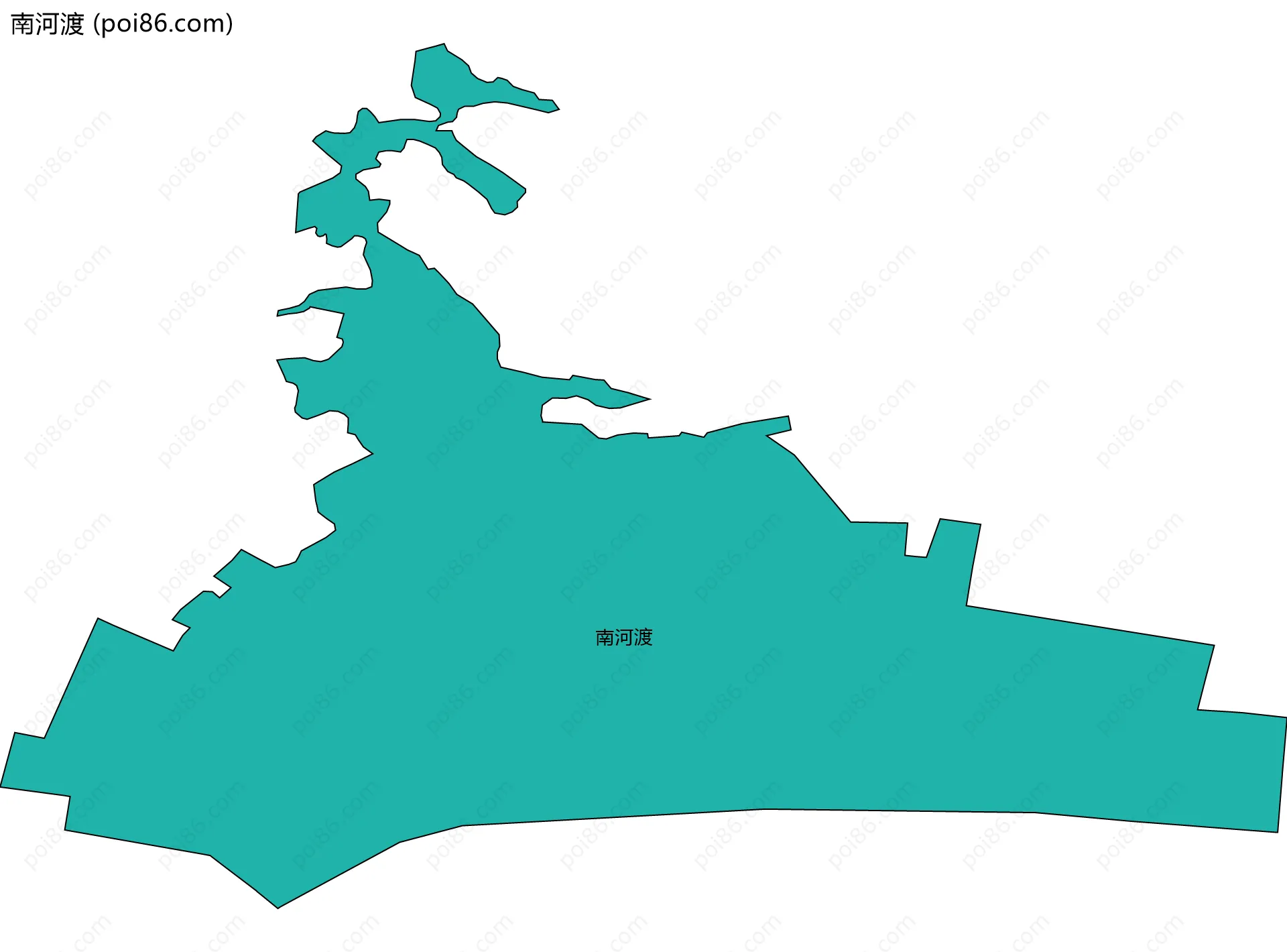南河渡边界地图