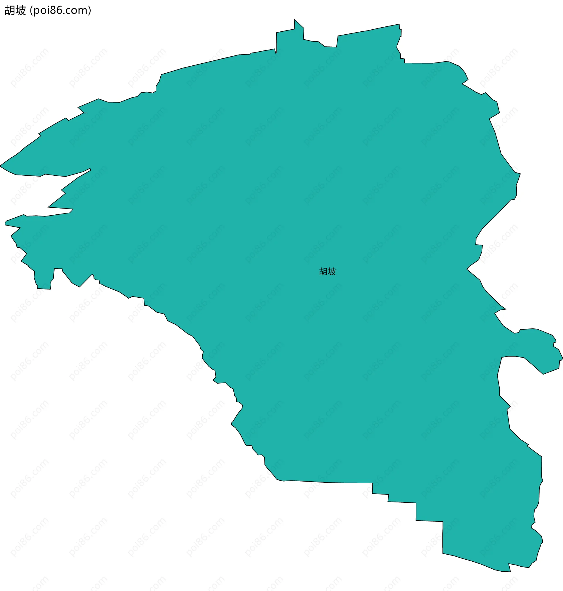 胡坡边界地图