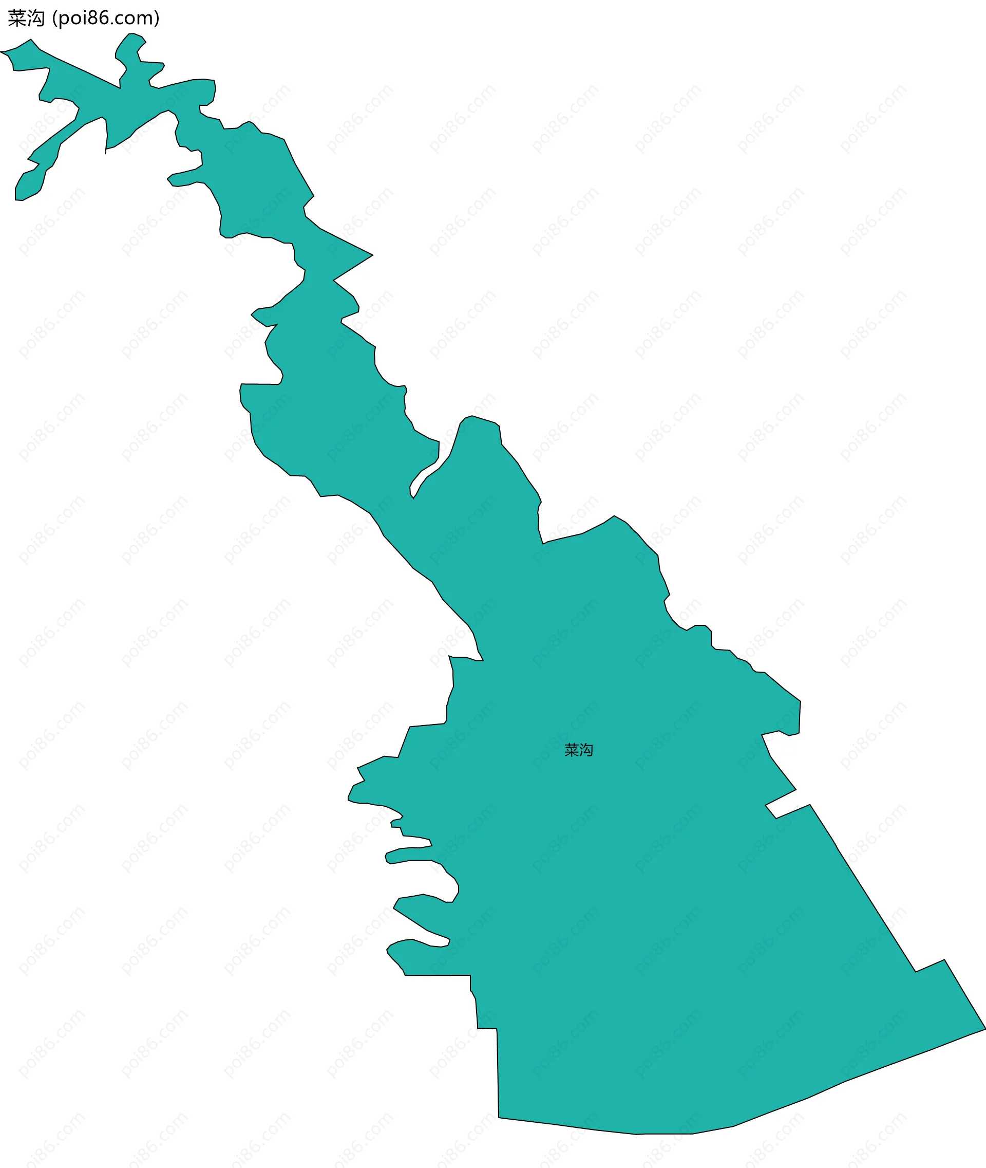 菜沟边界地图
