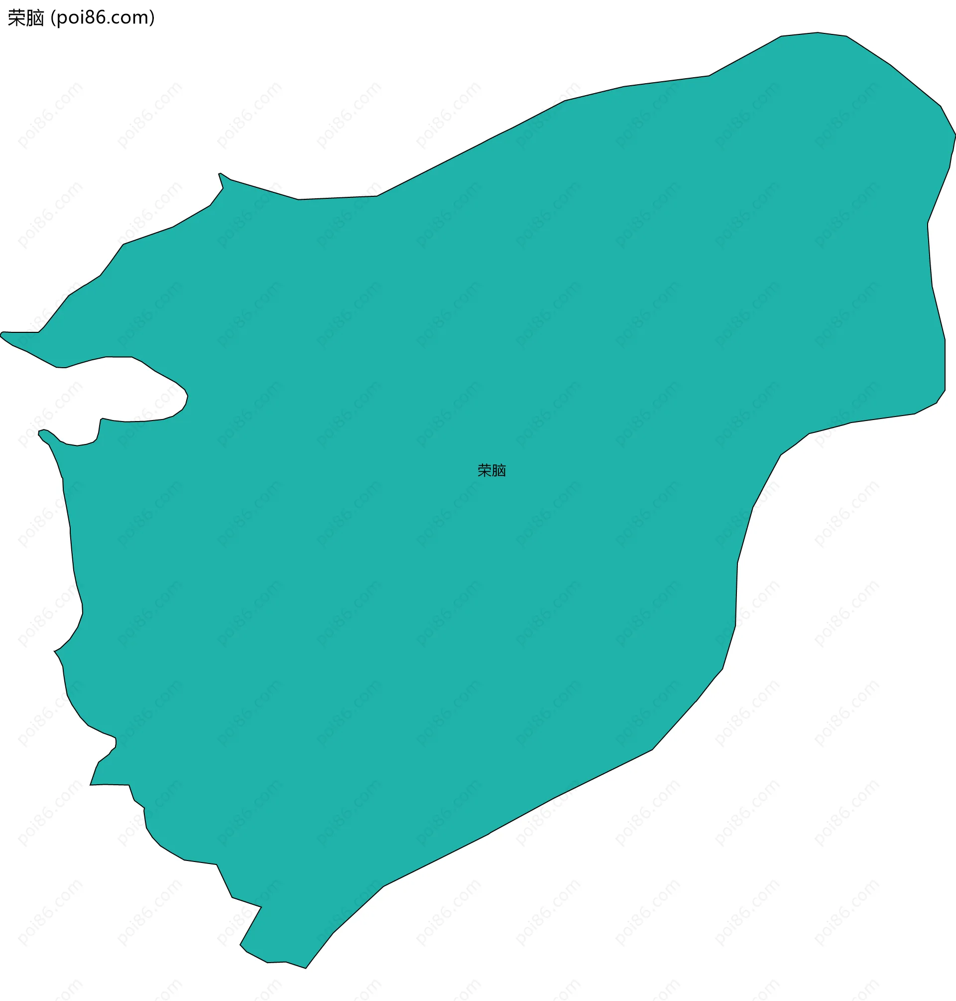 荣脑边界地图