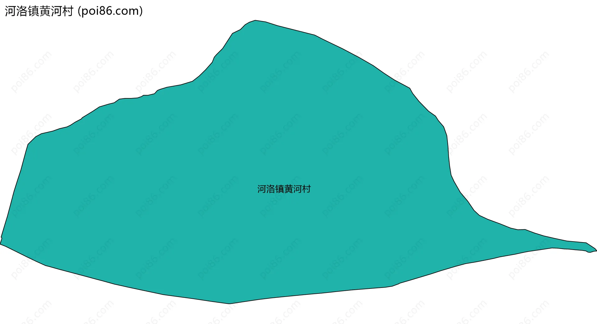河洛镇黄河村边界地图