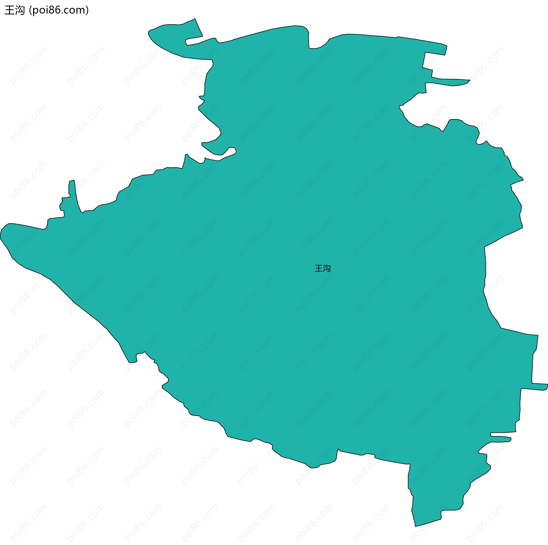 王沟边界地图