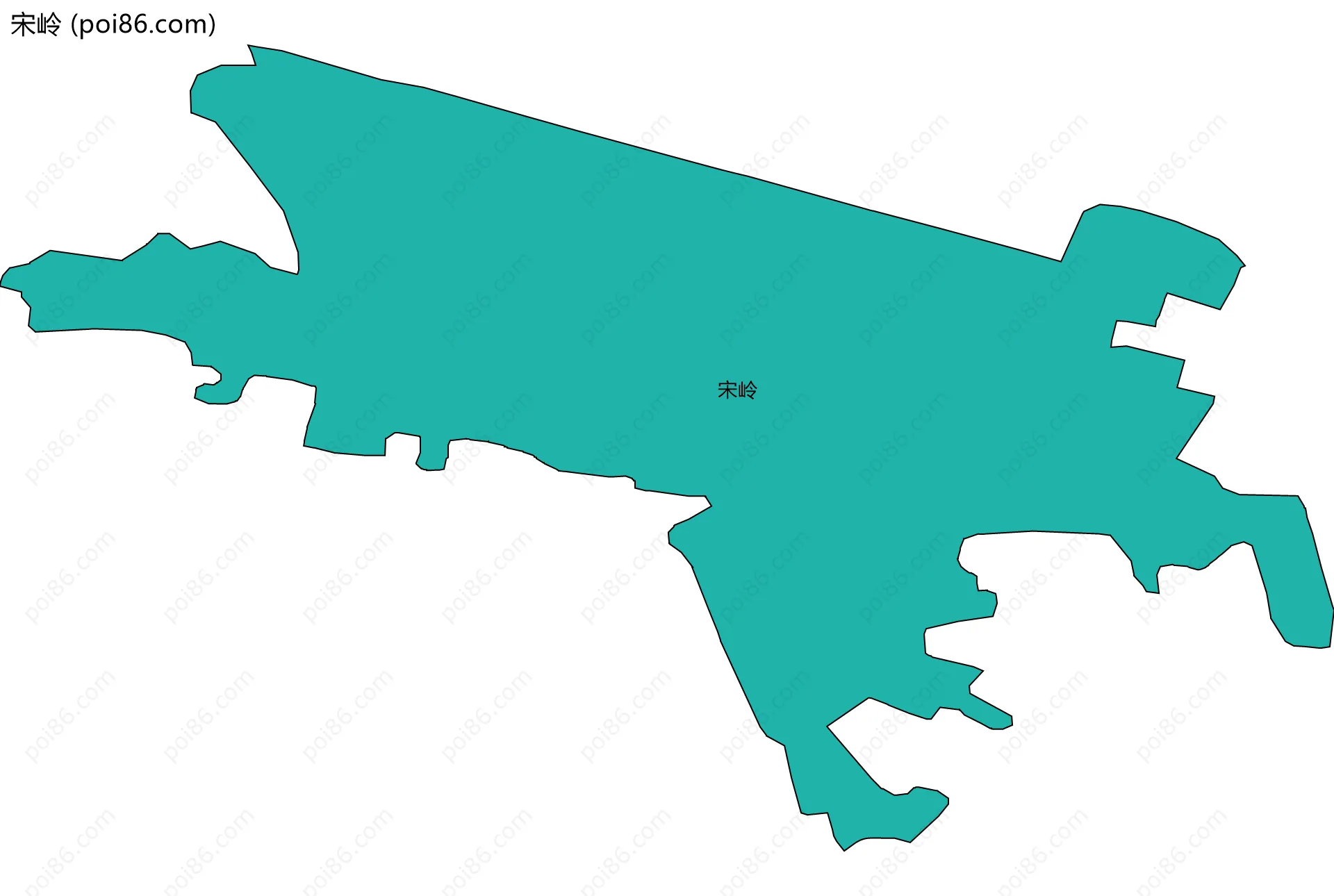 宋岭边界地图