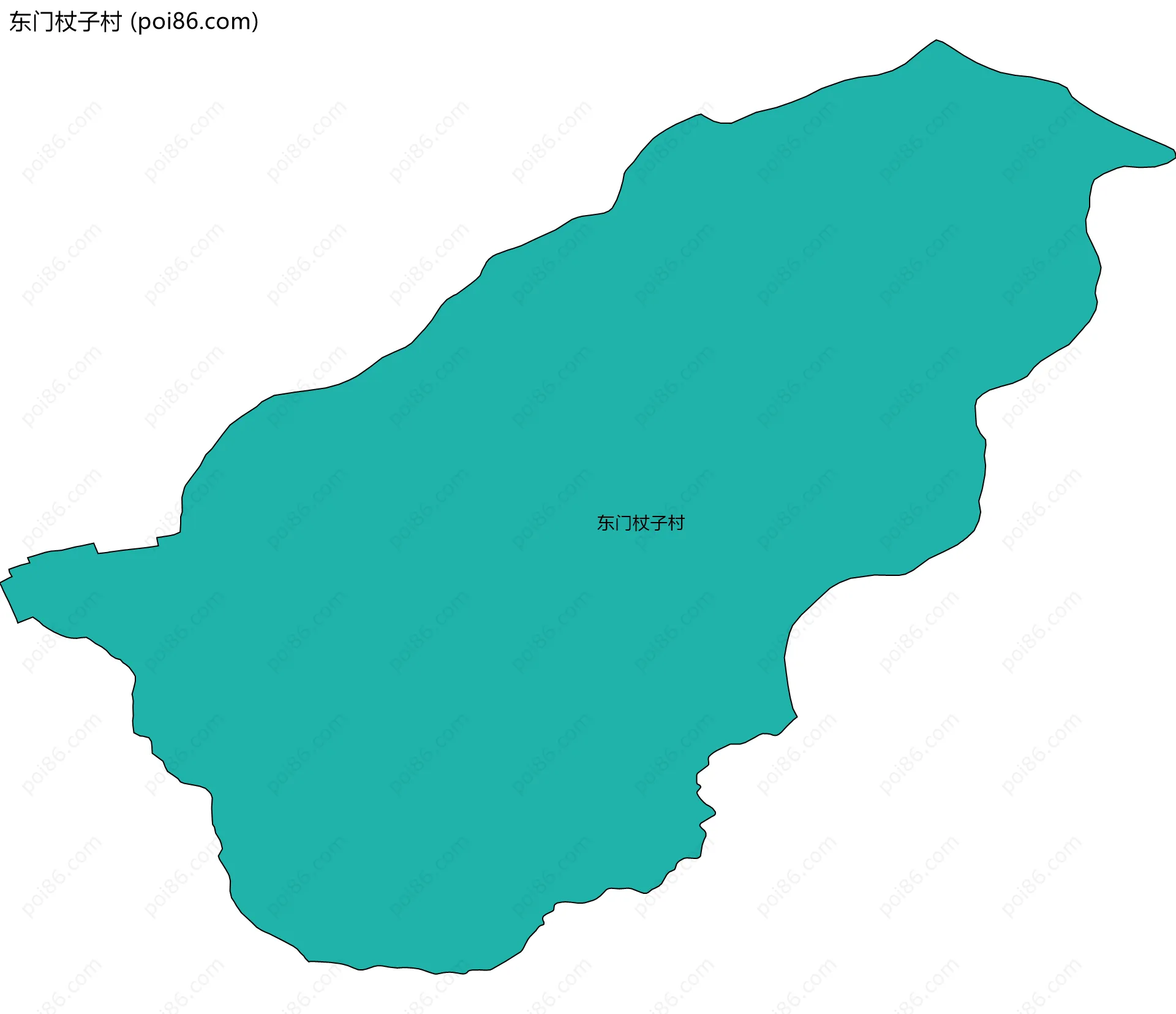 东门杖子村边界地图