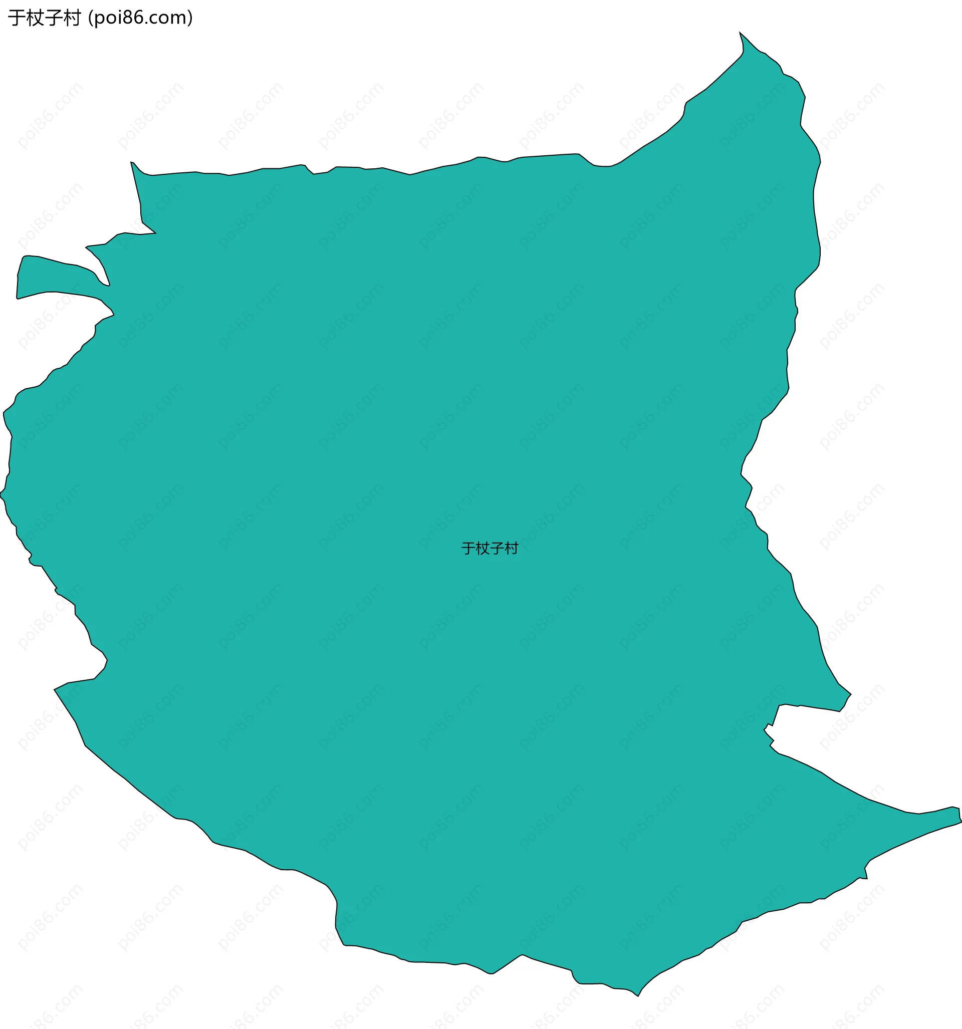 于杖子村边界地图